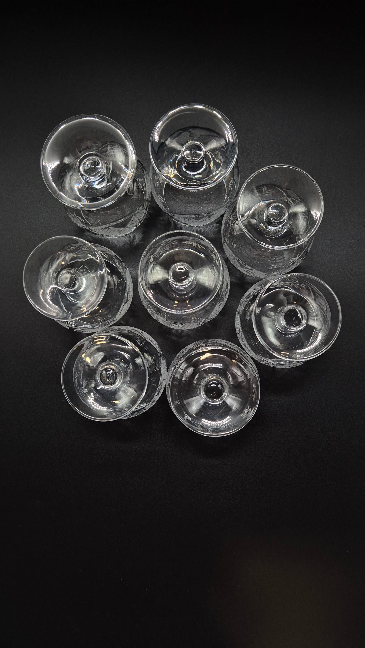 Vintage Crystal Cognac Glasses (Set of Two)