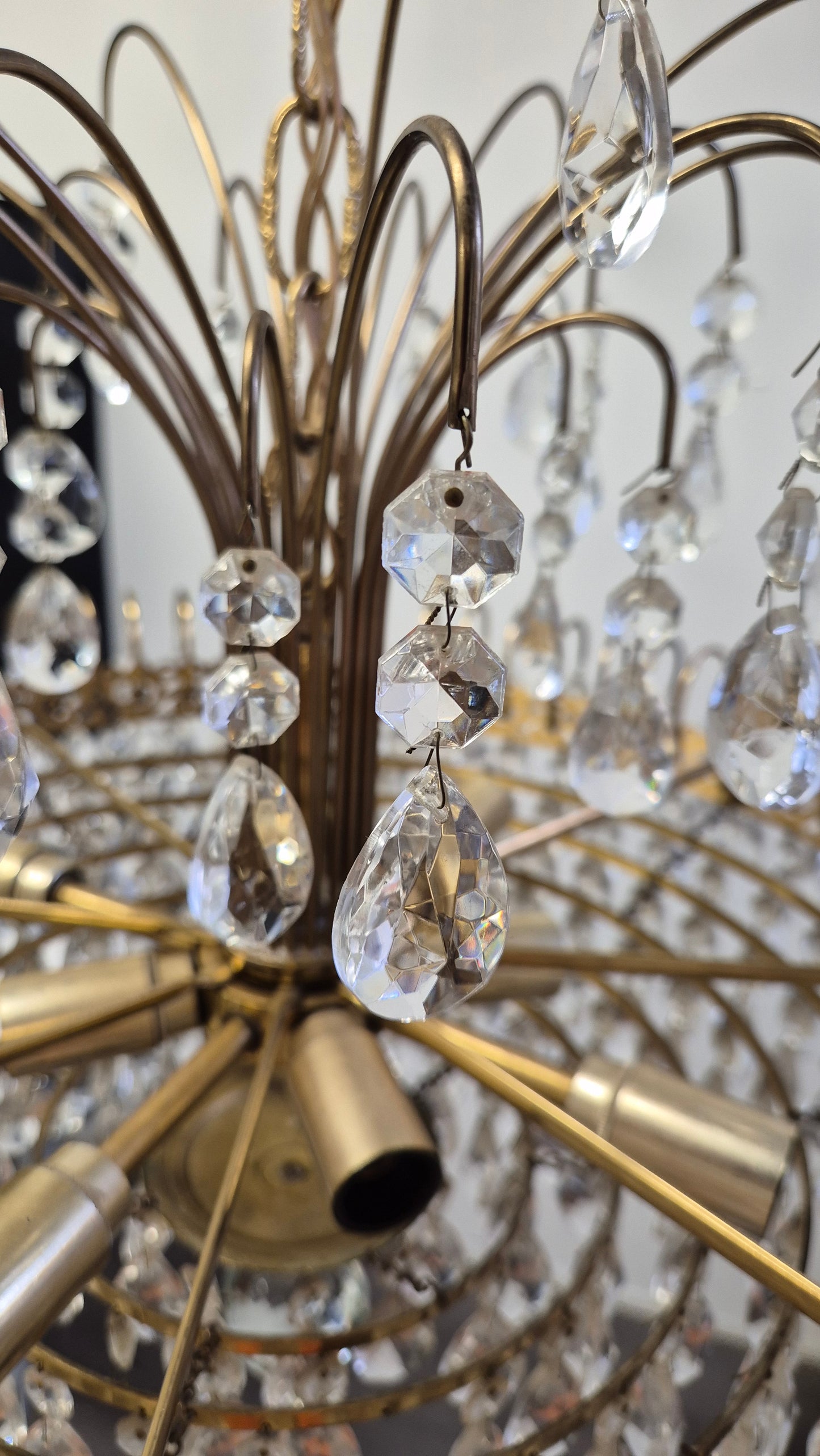 Vintage Turun kristalli Crystal Chandelier