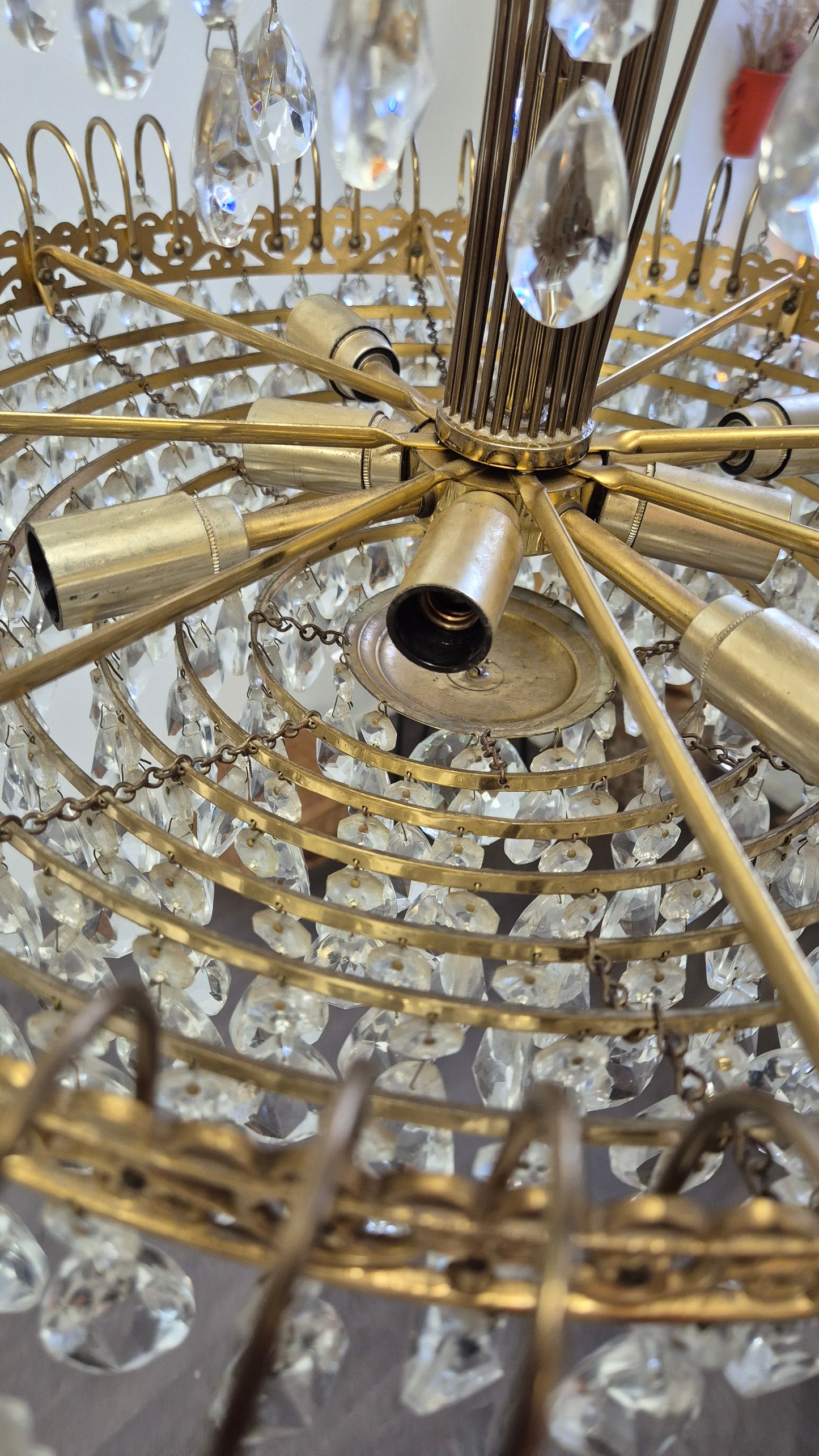 Vintage Turun kristalli Crystal Chandelier