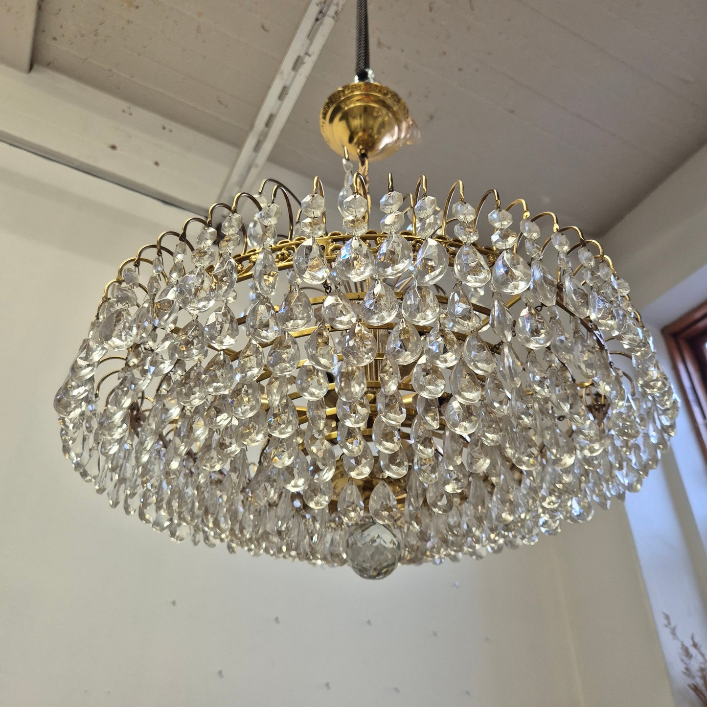 Vintage Turun kristalli Crystal Chandelier