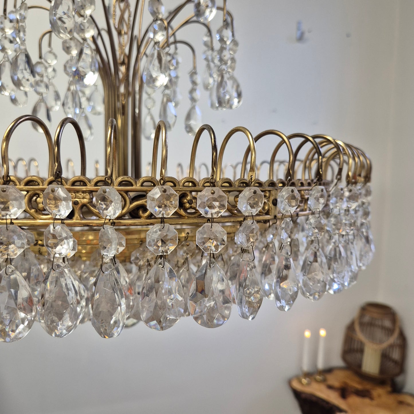Vintage Turun kristalli Crystal Chandelier