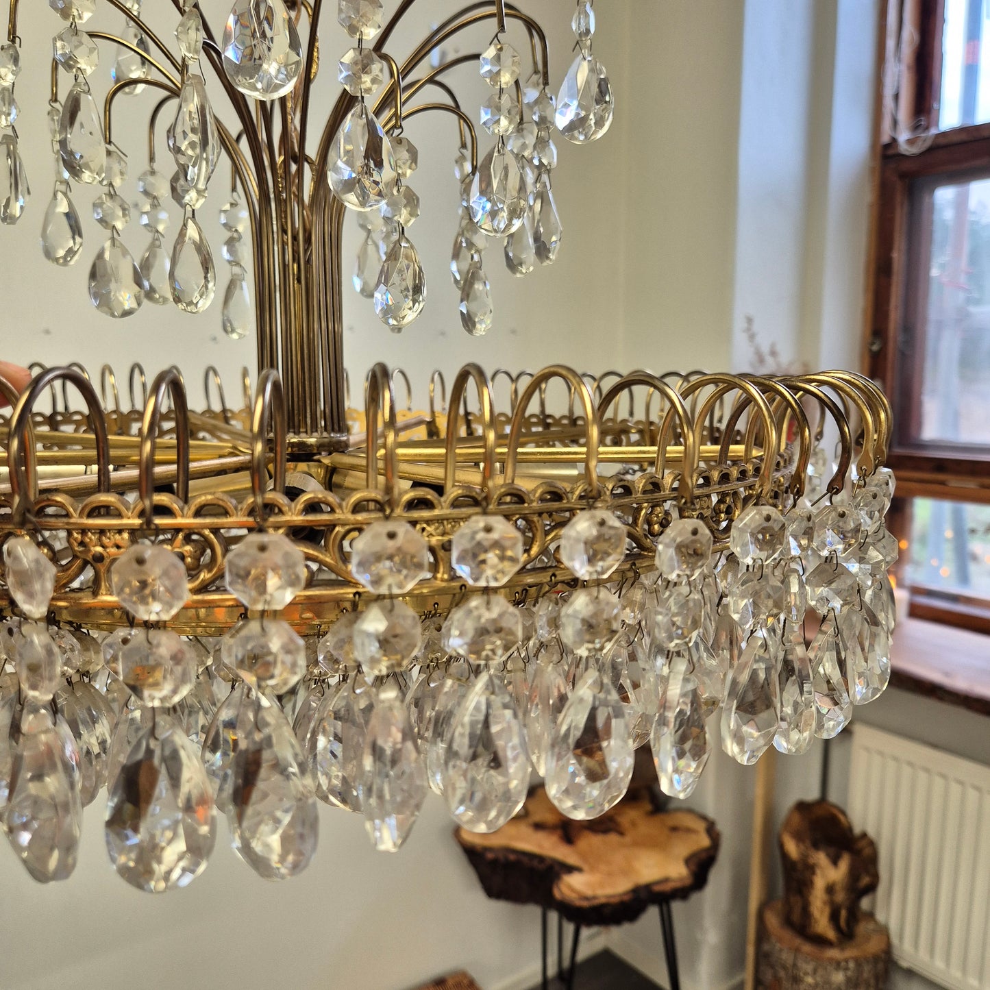 Vintage Turun kristalli Crystal Chandelier