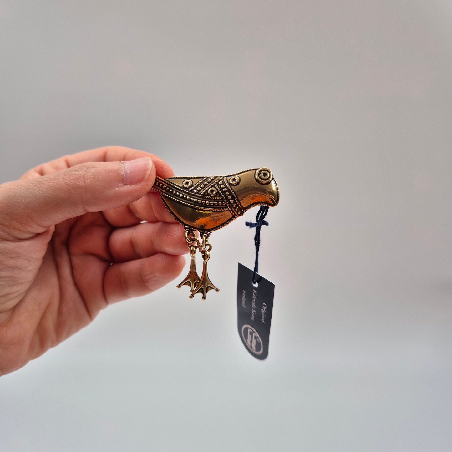 Kalevala Koru Hattulan Lintu Brooch, Approx. 7 cm