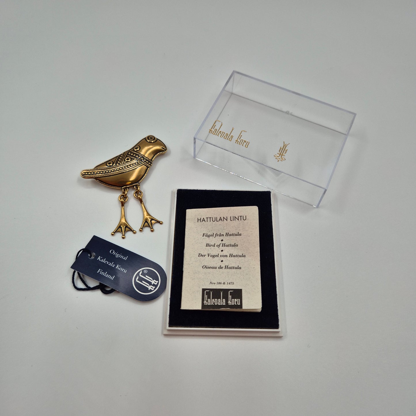 Kalevala Koru Hattulan Lintu Brooch, Approx. 7 cm