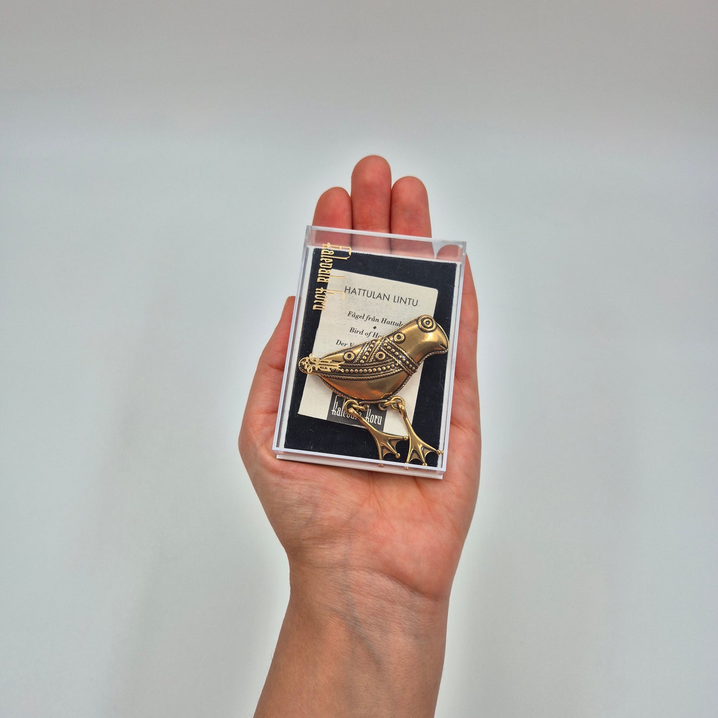 Kalevala Koru Hattulan Lintu Brooch, Approx. 7 cm