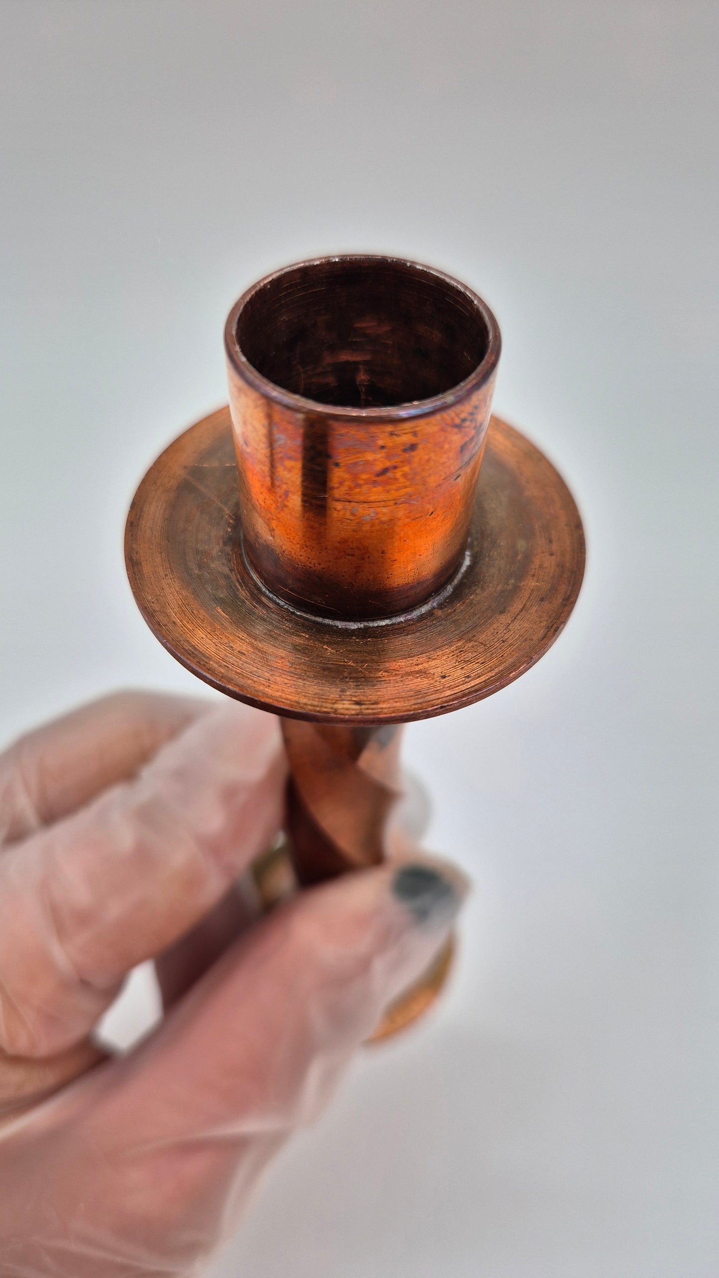 Vintage Brass Candle Holders (Set of 2)