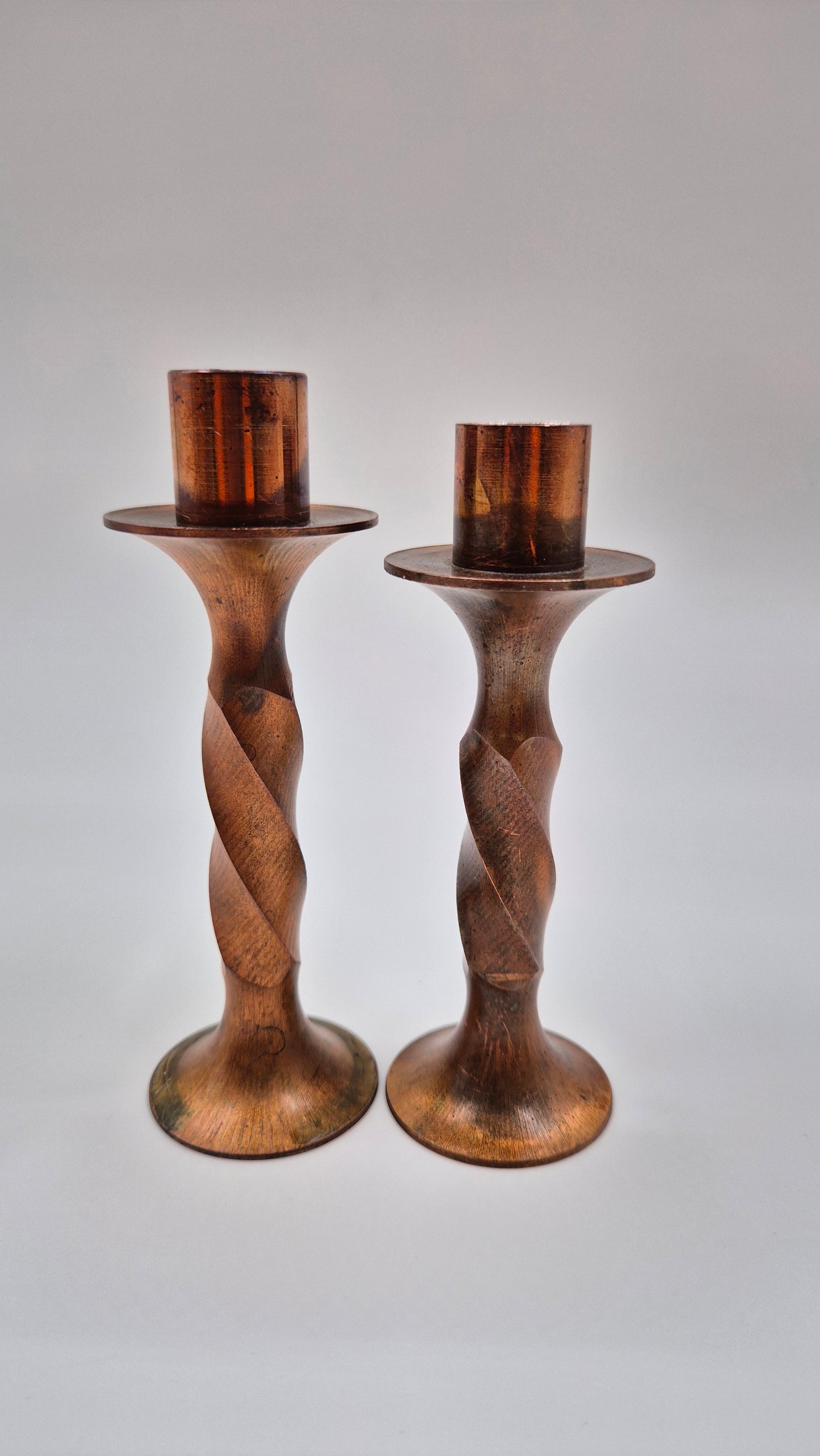 Vintage Brass Candle Holders (Set of 2)