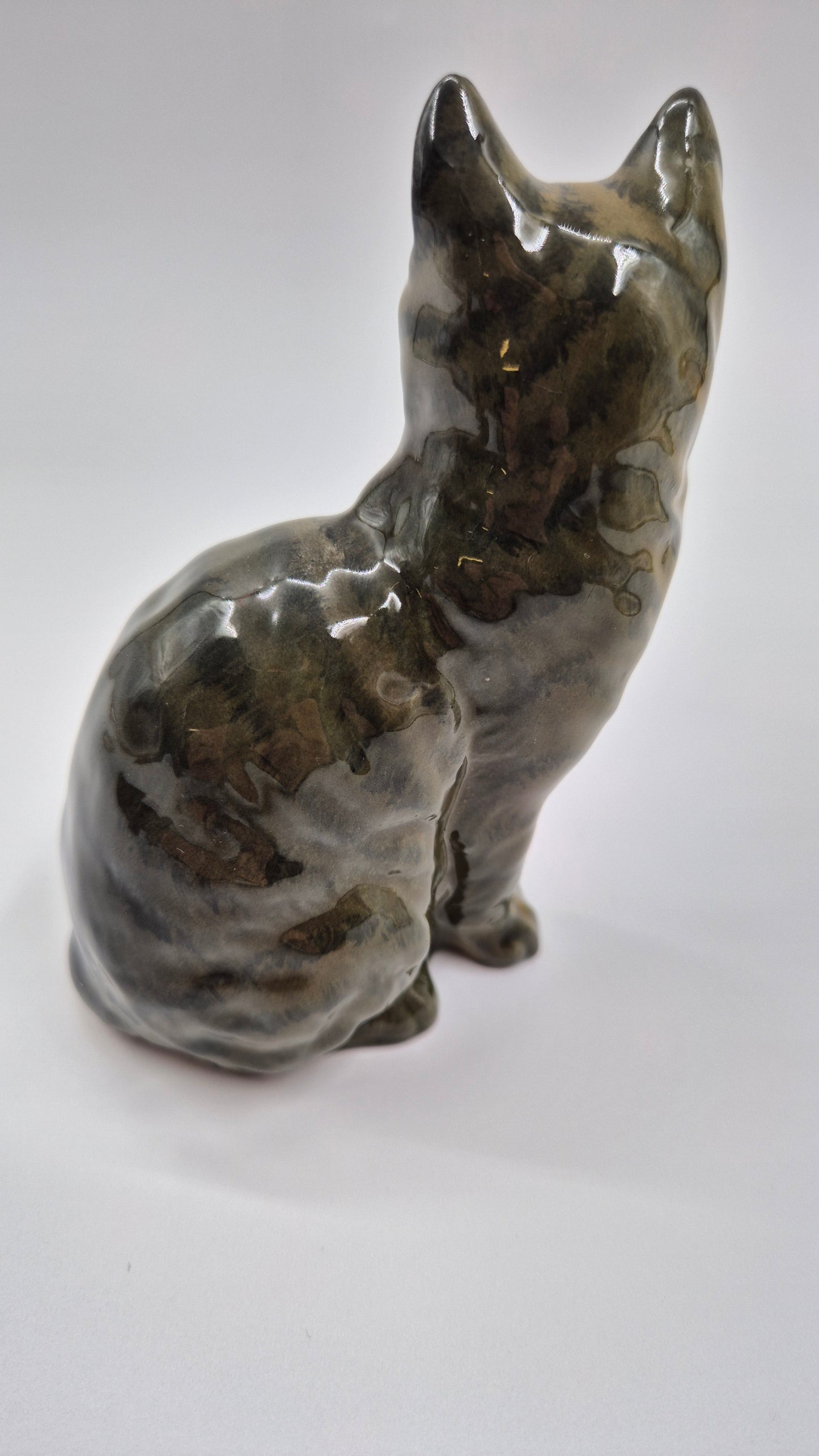 Figurine de chat Beswick vintage – Céramique peinte à la main