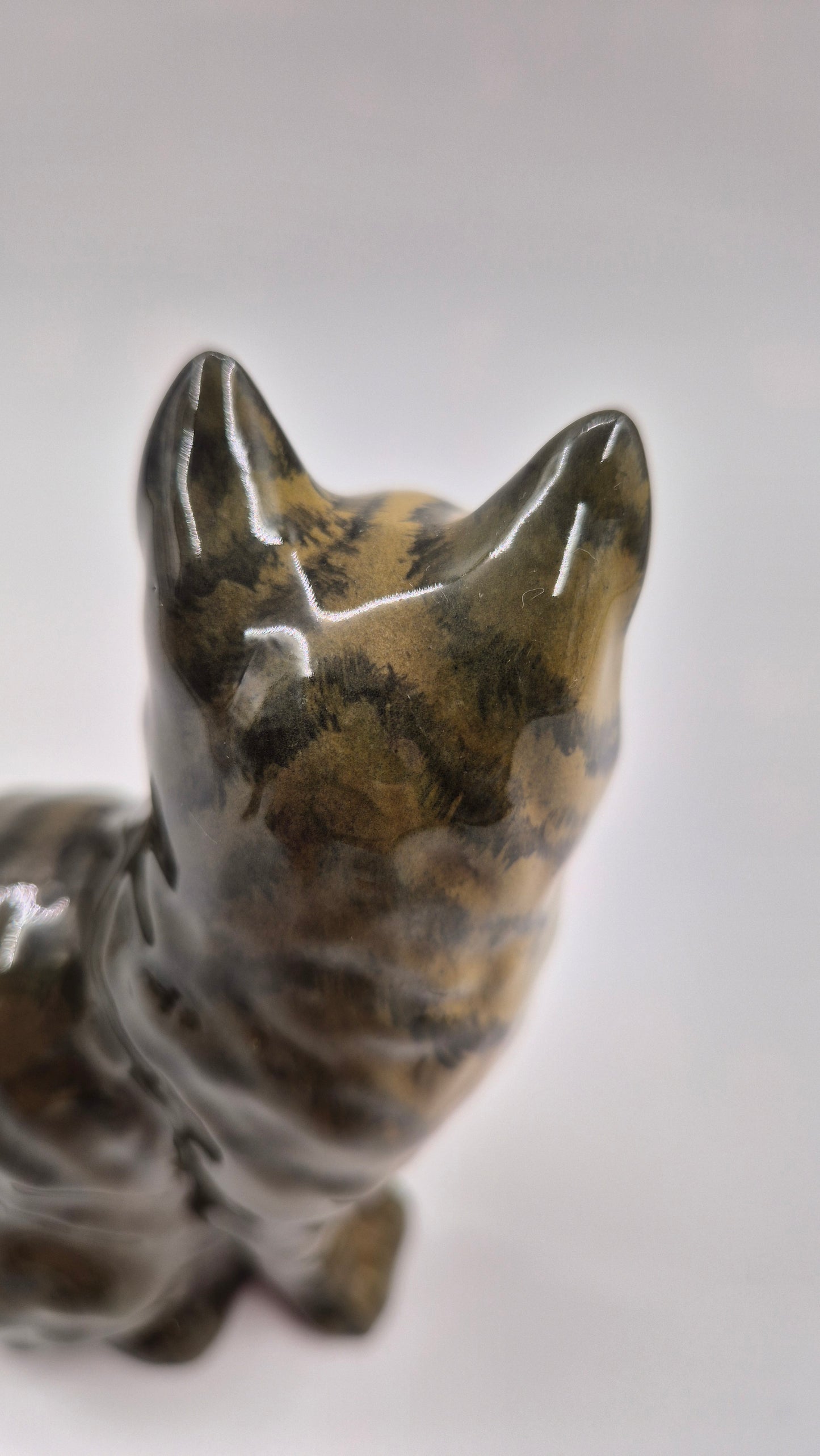 Figurine de chat Beswick vintage – Céramique peinte à la main
