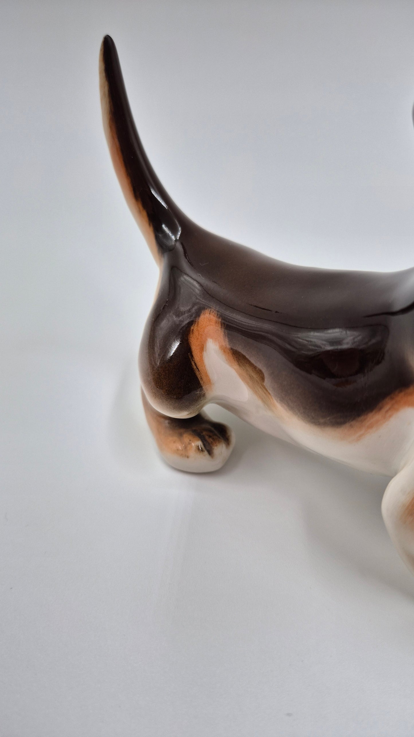 Vintage Lomonosov Dachshund Figurine