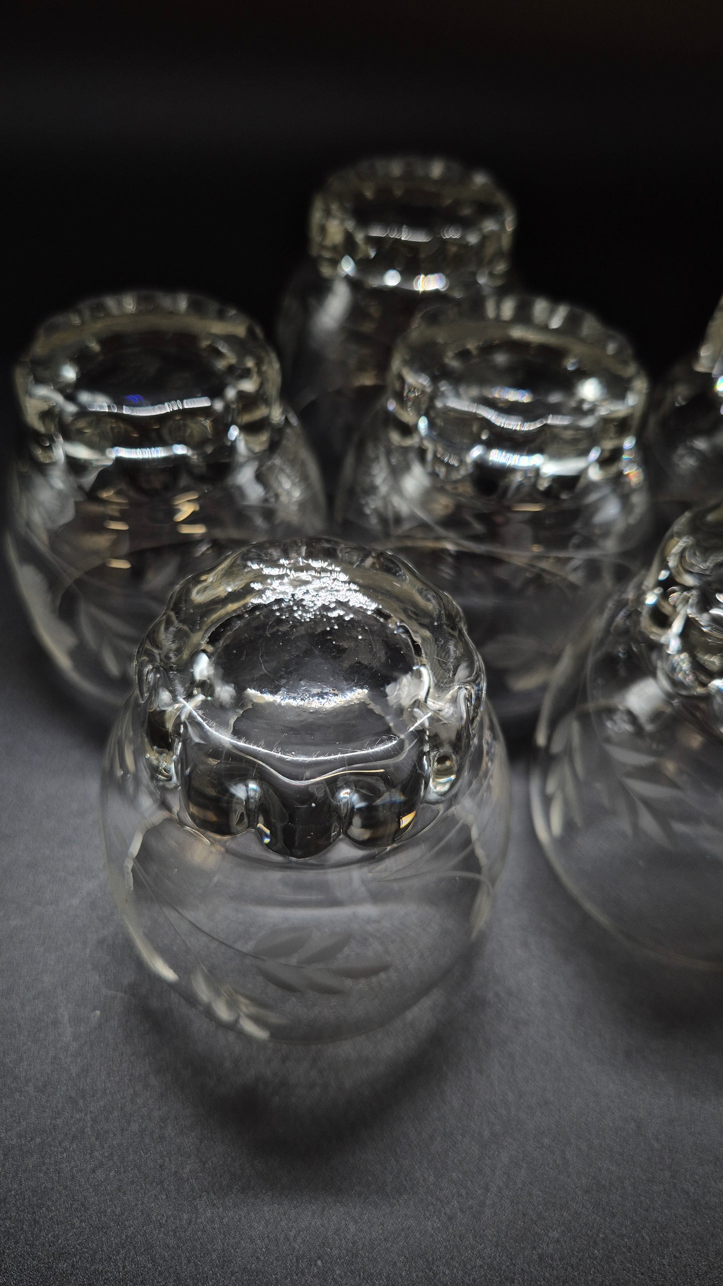 verre à boire vintage Riihimäen Lasi Onerva – Verre d’art finlandais des années 1930