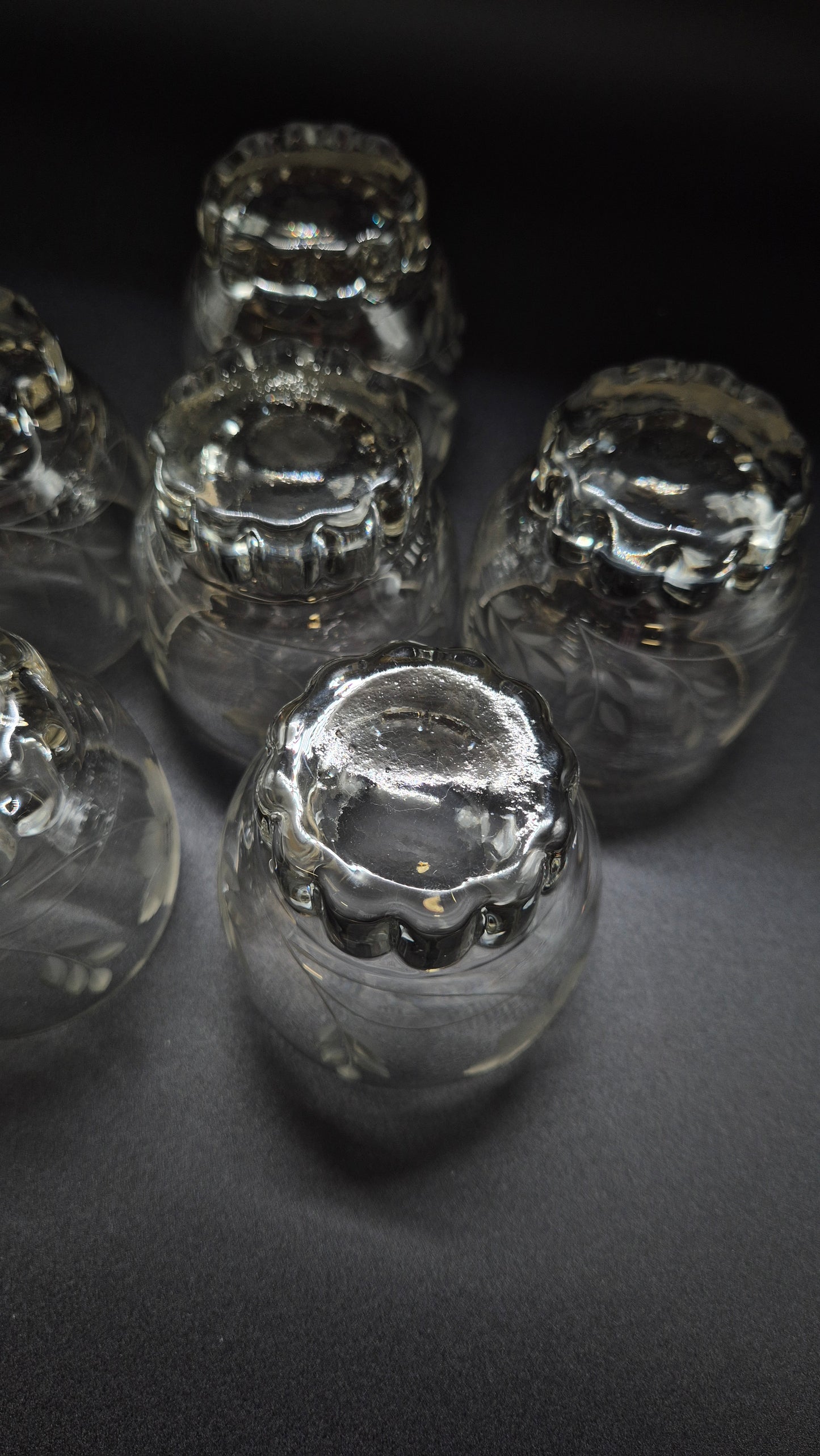 verre à boire vintage Riihimäen Lasi Onerva – Verre d’art finlandais des années 1930