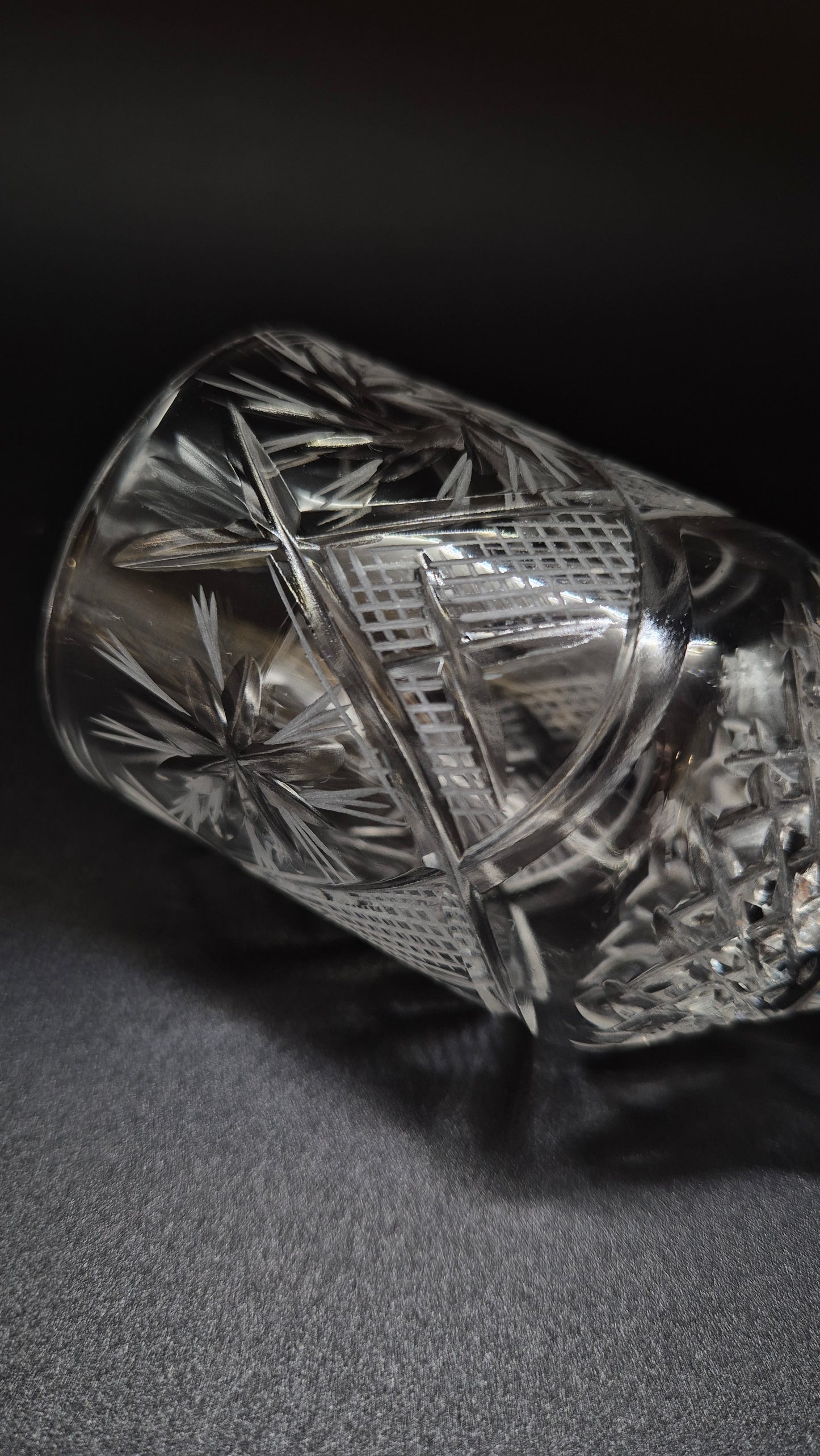 Set van 6 kristallen bekers