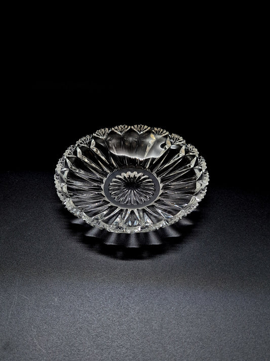 Vintage Glass Dessert Plate (Set of Six)