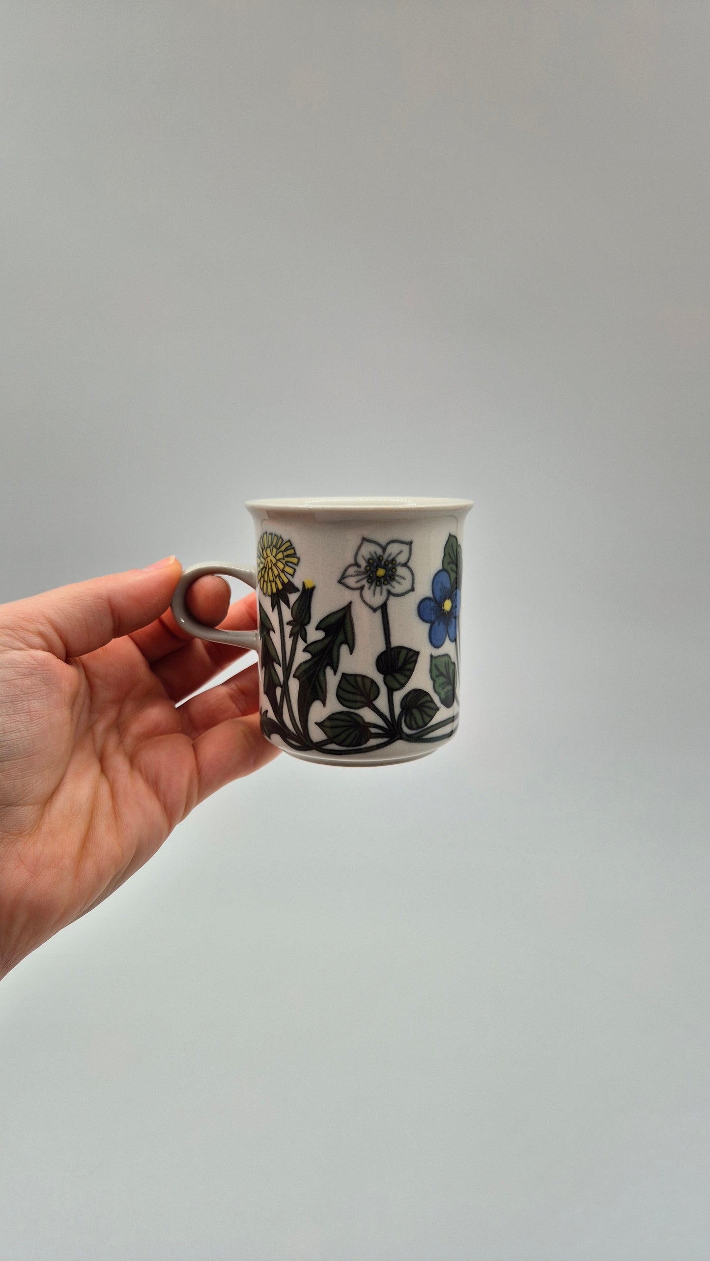 Vintage Arabia Finland Flora Coffee Cup & Saucer - Esteri Tomula