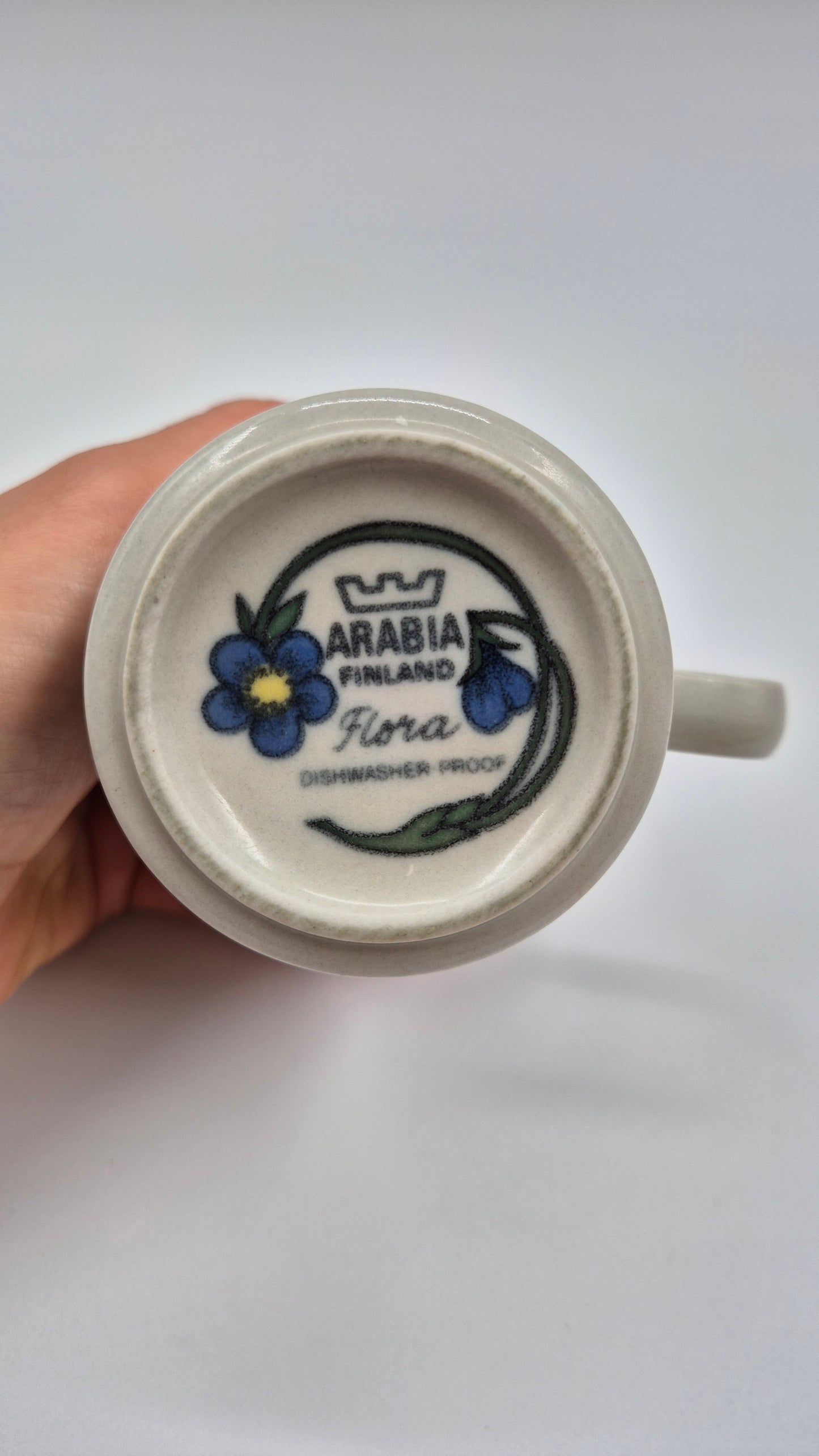 Vintage Arabia Finland Flora Coffee Cup & Saucer - Esteri Tomula