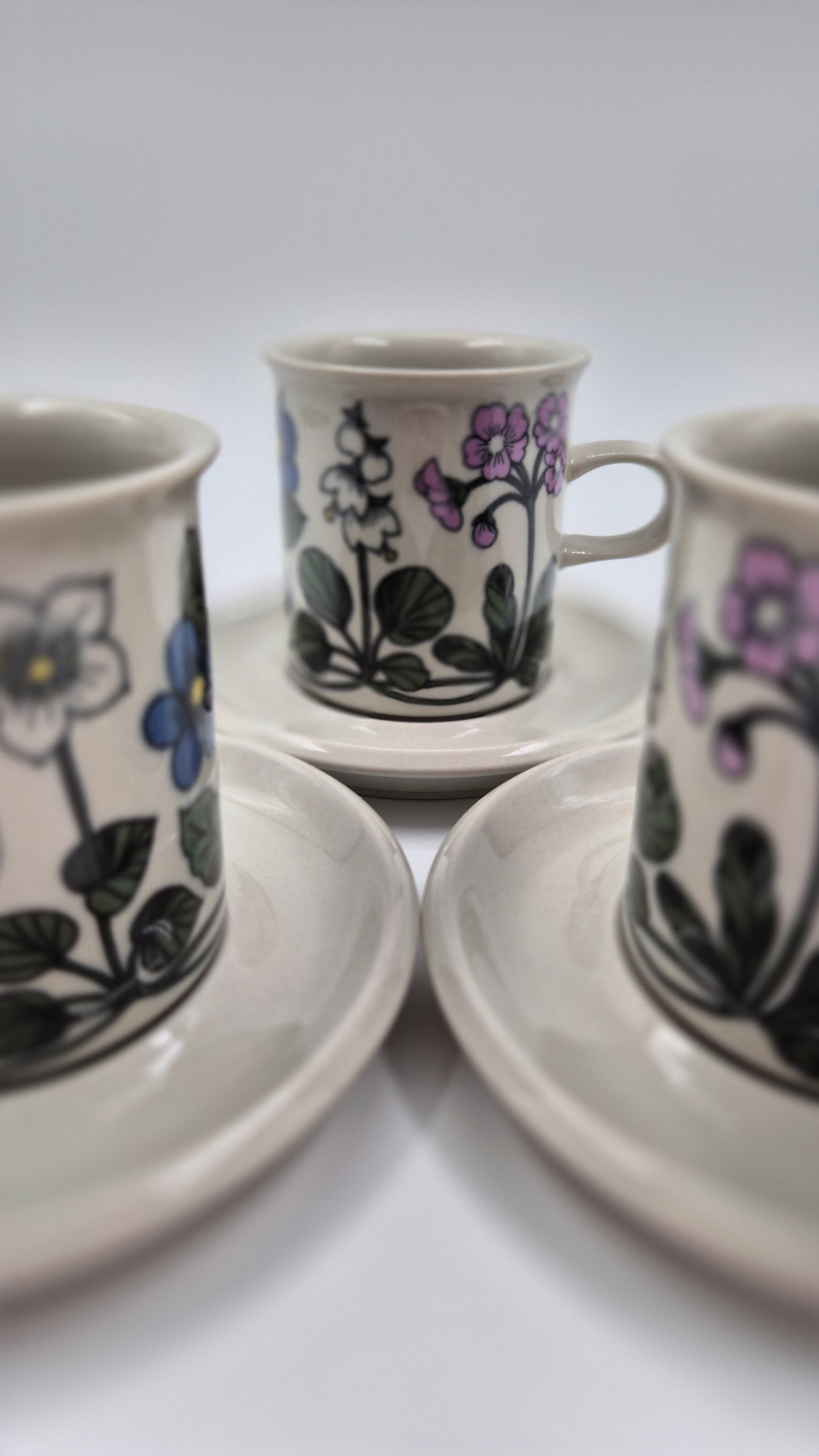 Vintage Arabia Finland Flora Coffee Cup & Saucer - Esteri Tomula