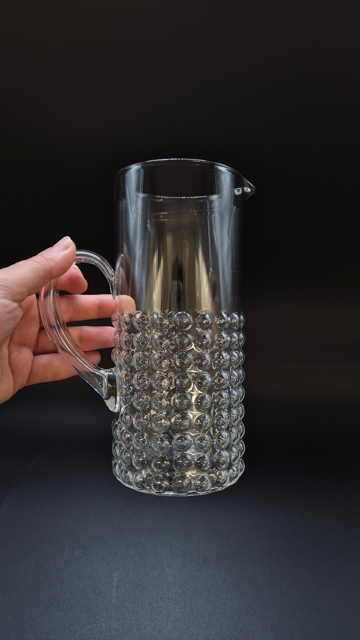 Riihimäen Lasi Grappo Pitcher, Nanny Still, Finnish Vintage Glass