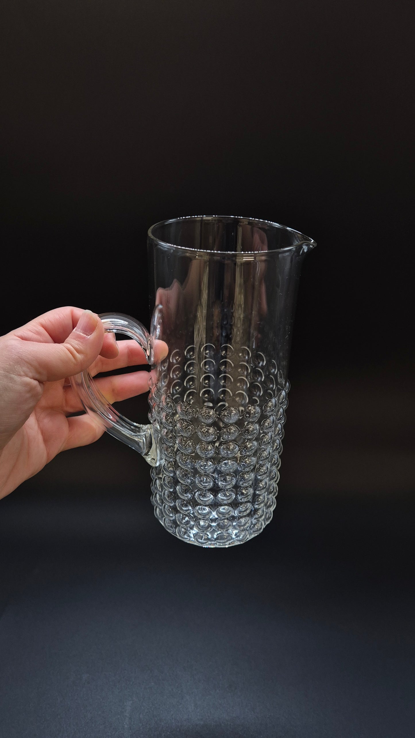 Riihimäen Lasi Grappo Pitcher, Nanny Still, Finnish Vintage Glass