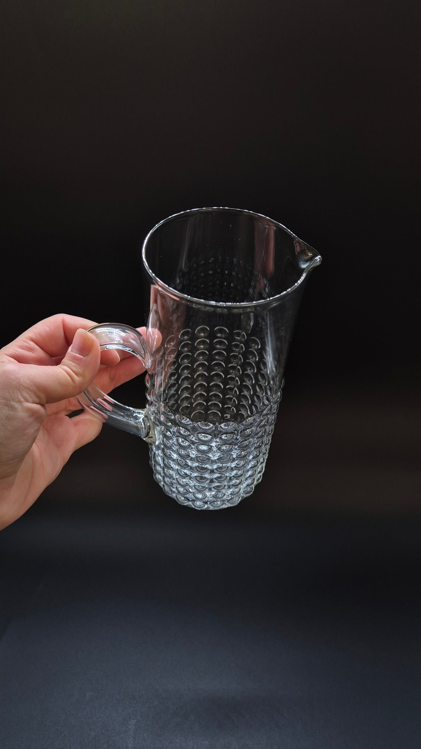 Riihimäen Lasi Grappo Pitcher, Nanny Still, Finnish Vintage Glass