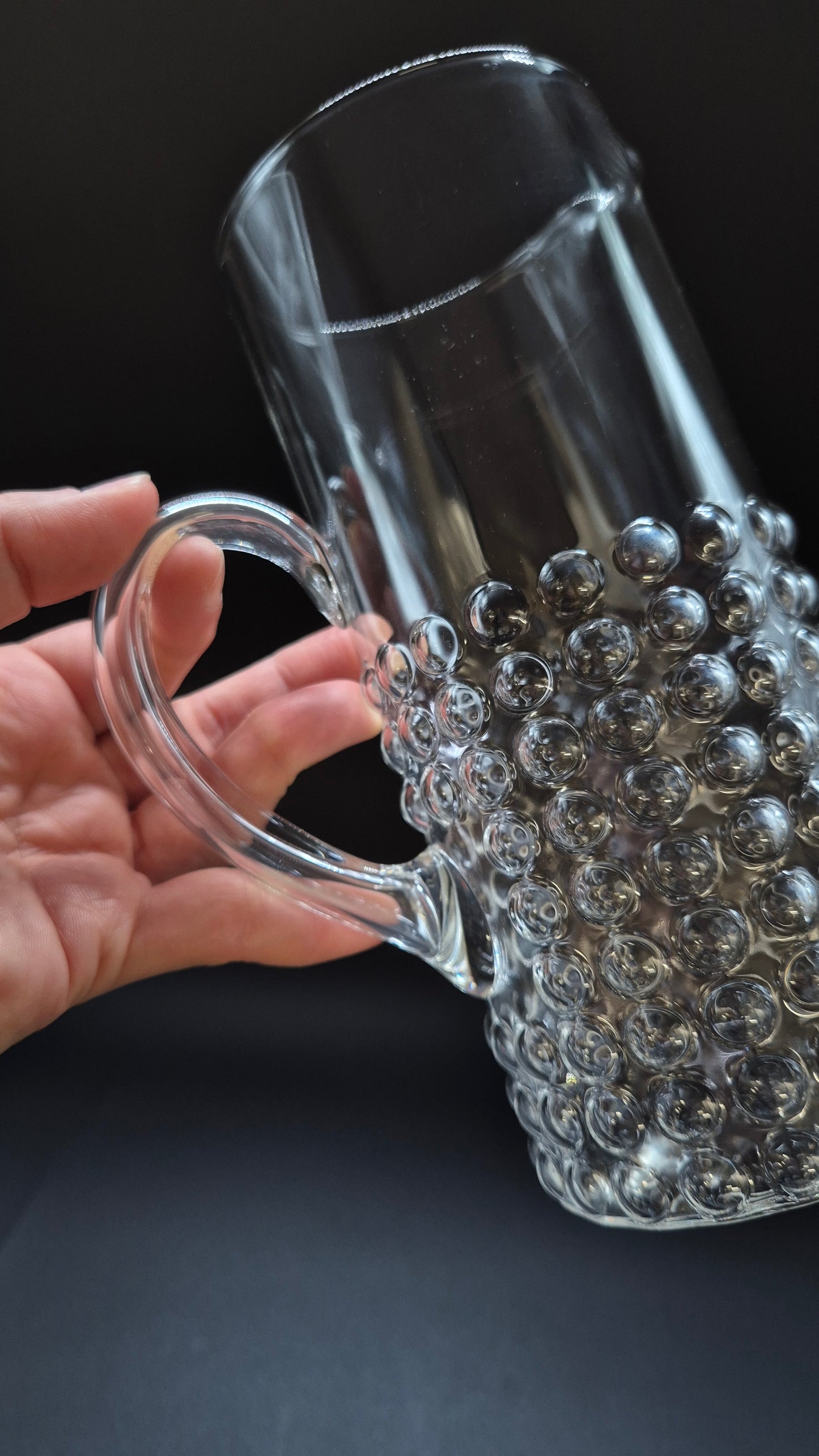 Riihimäen Lasi Grappo Pitcher, Nanny Still, Finnish Vintage Glass