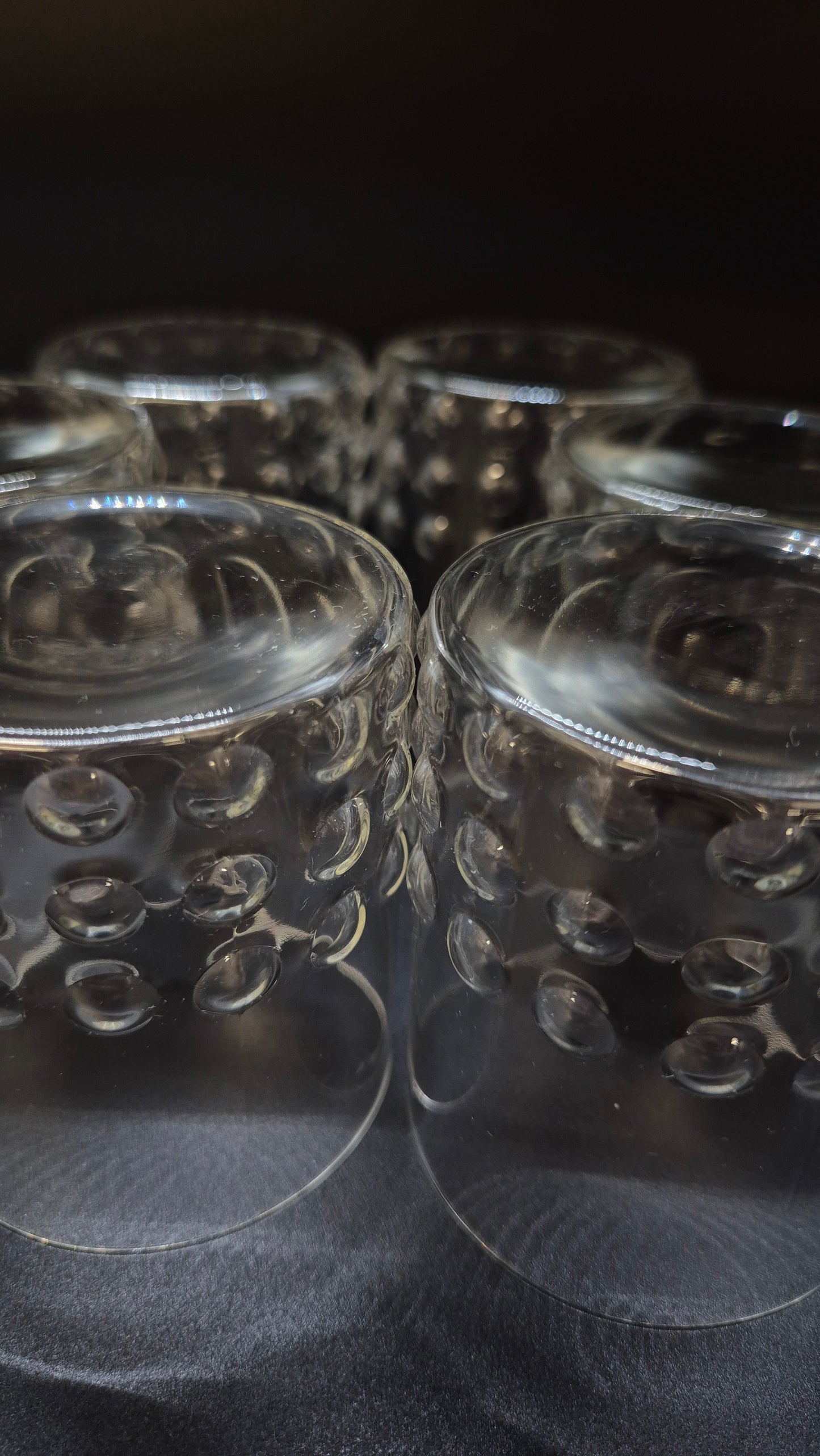 Set of 6 Riihimäen Lasi Grappo Drinking Glasses, Nanny Still, Finnish Vintage Glass