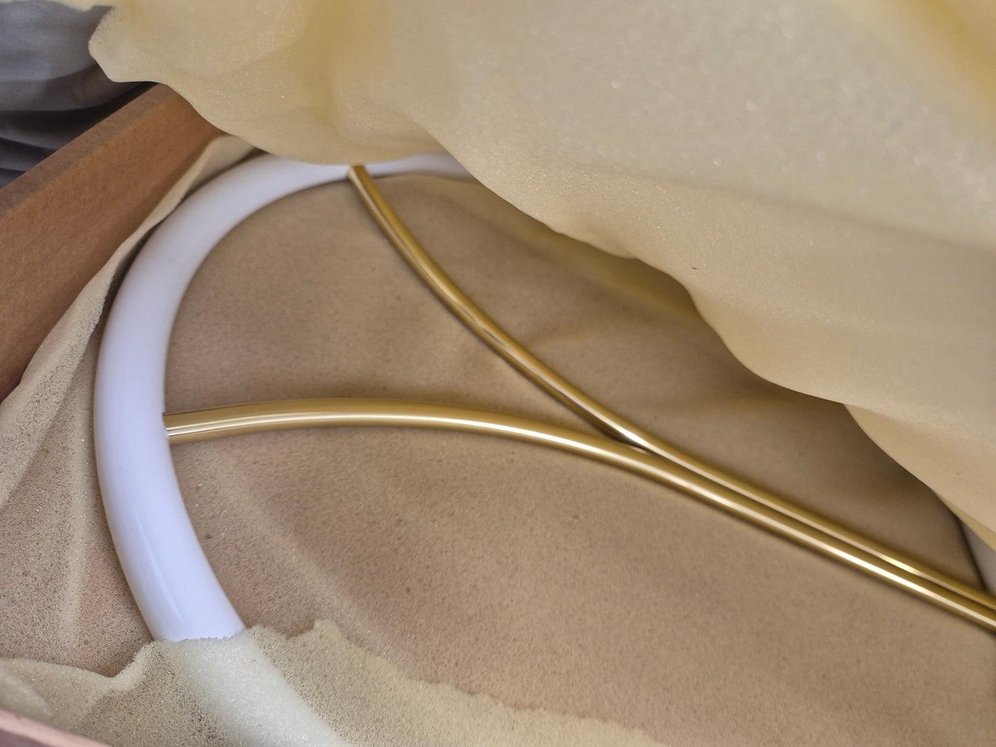 Vintage Finnish Side Tables (Pair) – White Metal, Glass & Brass | Messin Oy