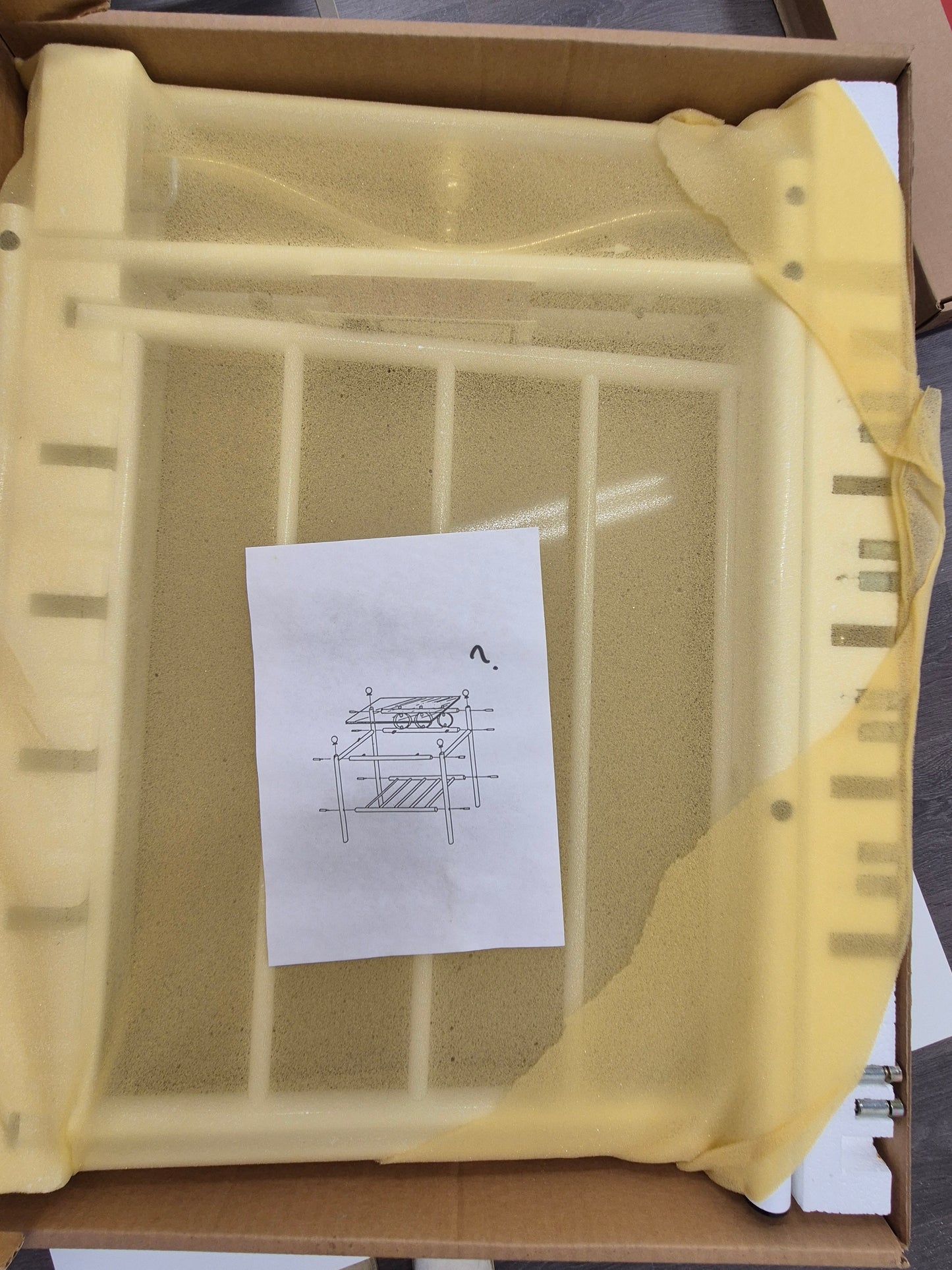 Vintage Finnish Side Tables (Pair) – White Metal, Glass & Brass Details