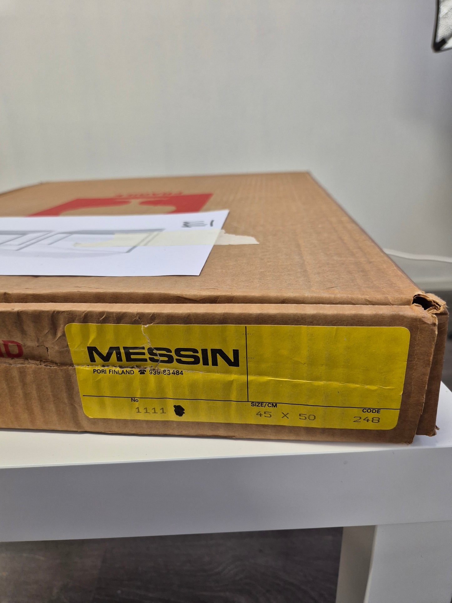 Pair of Finnish Vintage Modern Side Tables | 1970s White Metal & Glass