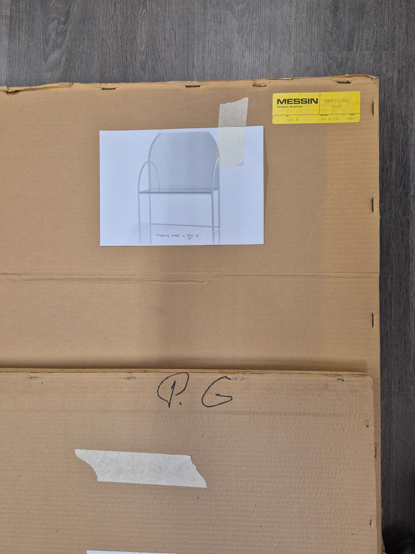 Vintage Finnish Dressing Table – Messin Oy | Original Packaging | Made in Finland