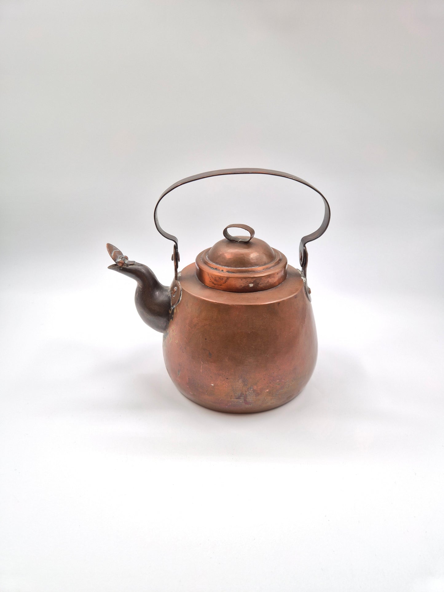 Bouilloire vintage en cuivre – Capacité 1 litre | Charme rustique classique