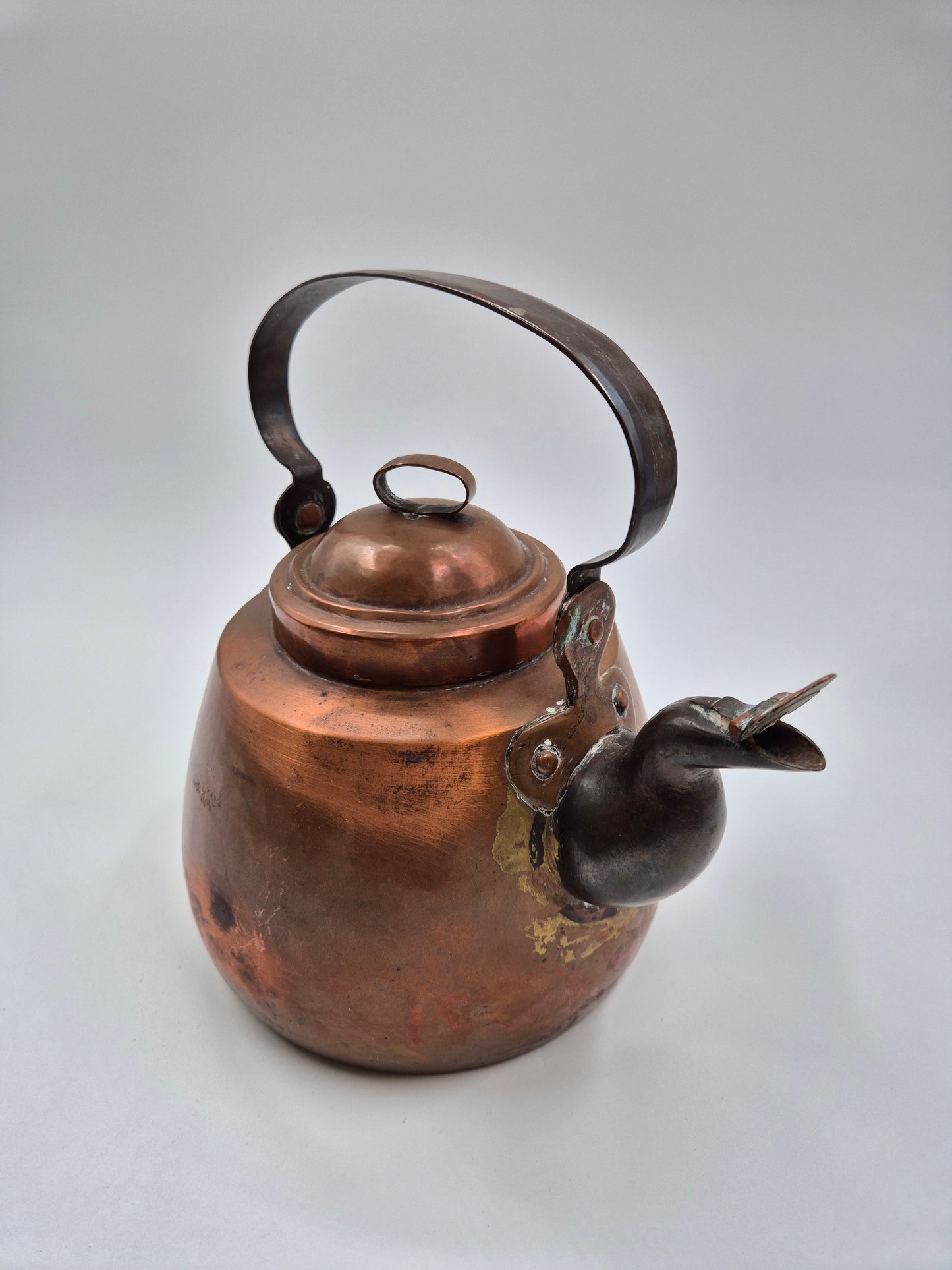 Bouilloire vintage en cuivre – Capacité 1 litre | Charme rustique classique