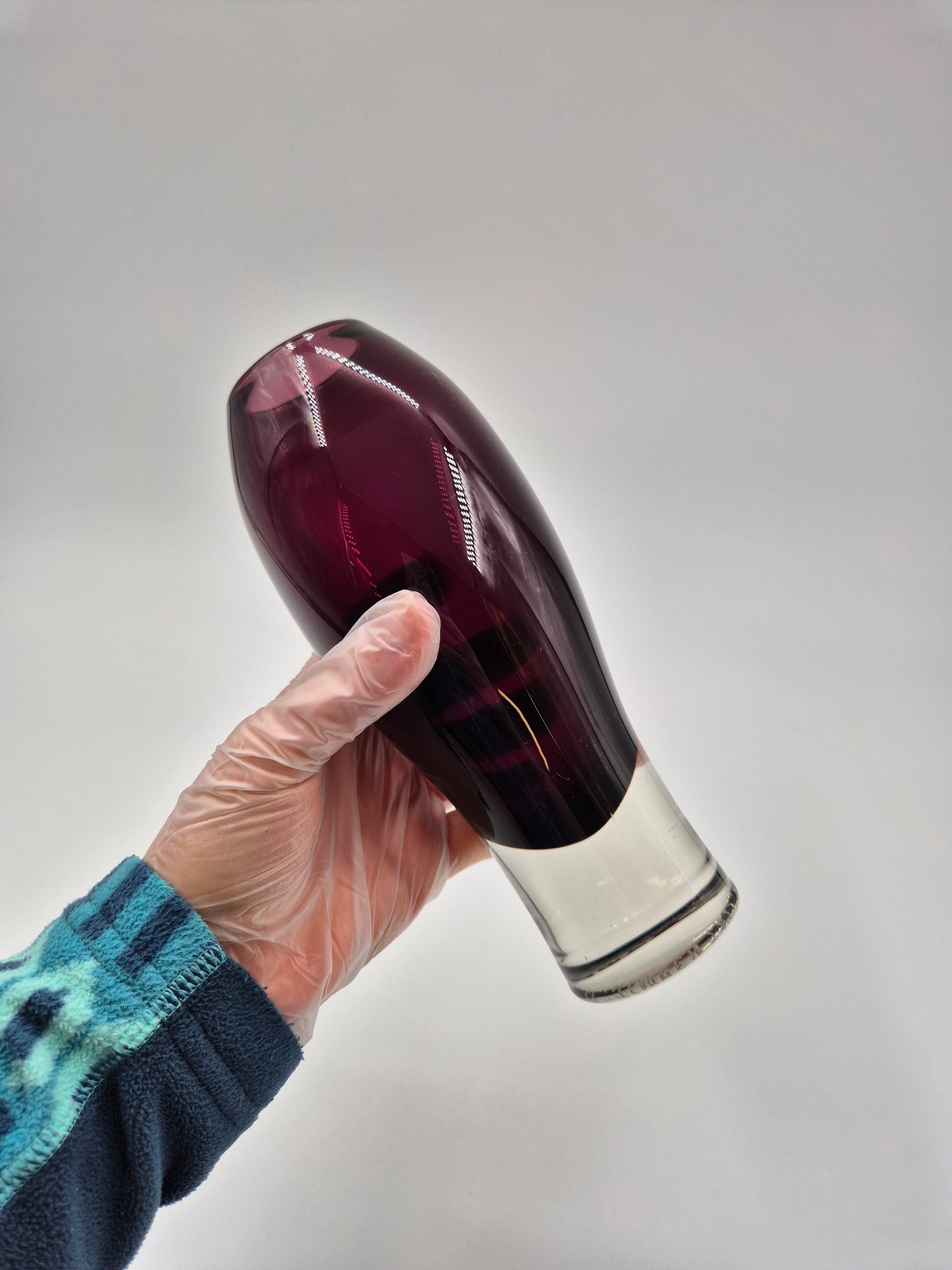 Aimo Okkolin "Nimipäivä" Vase – Signed Mid-Century Finnish Art Glass