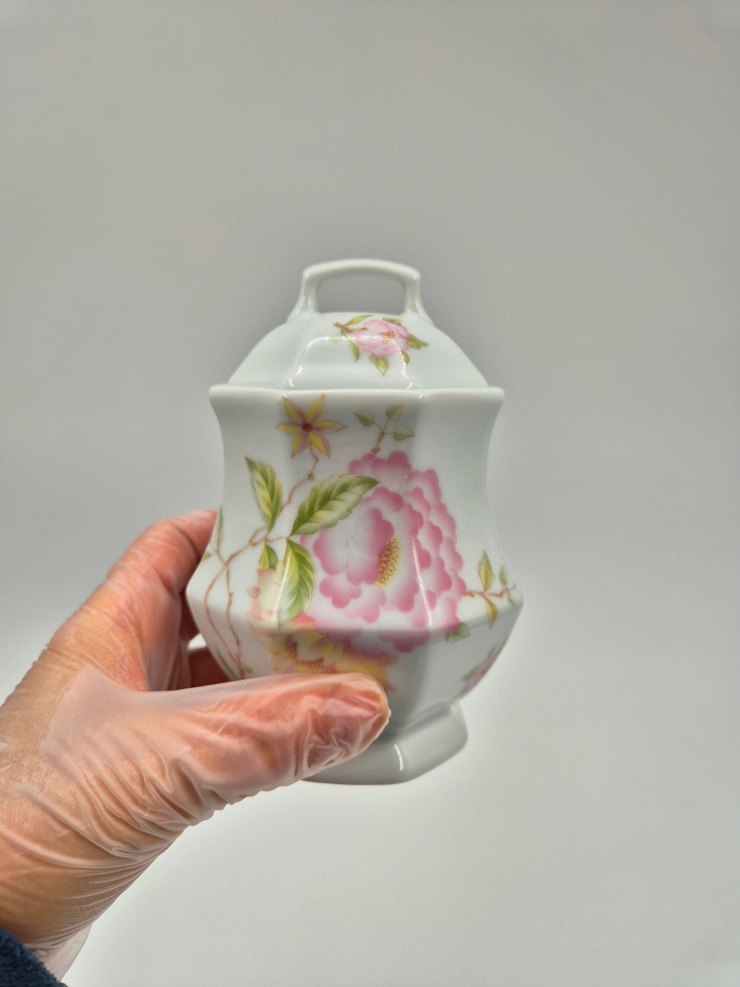 Limoges Porcelain Sugar Bowl - Vintage French Tableware