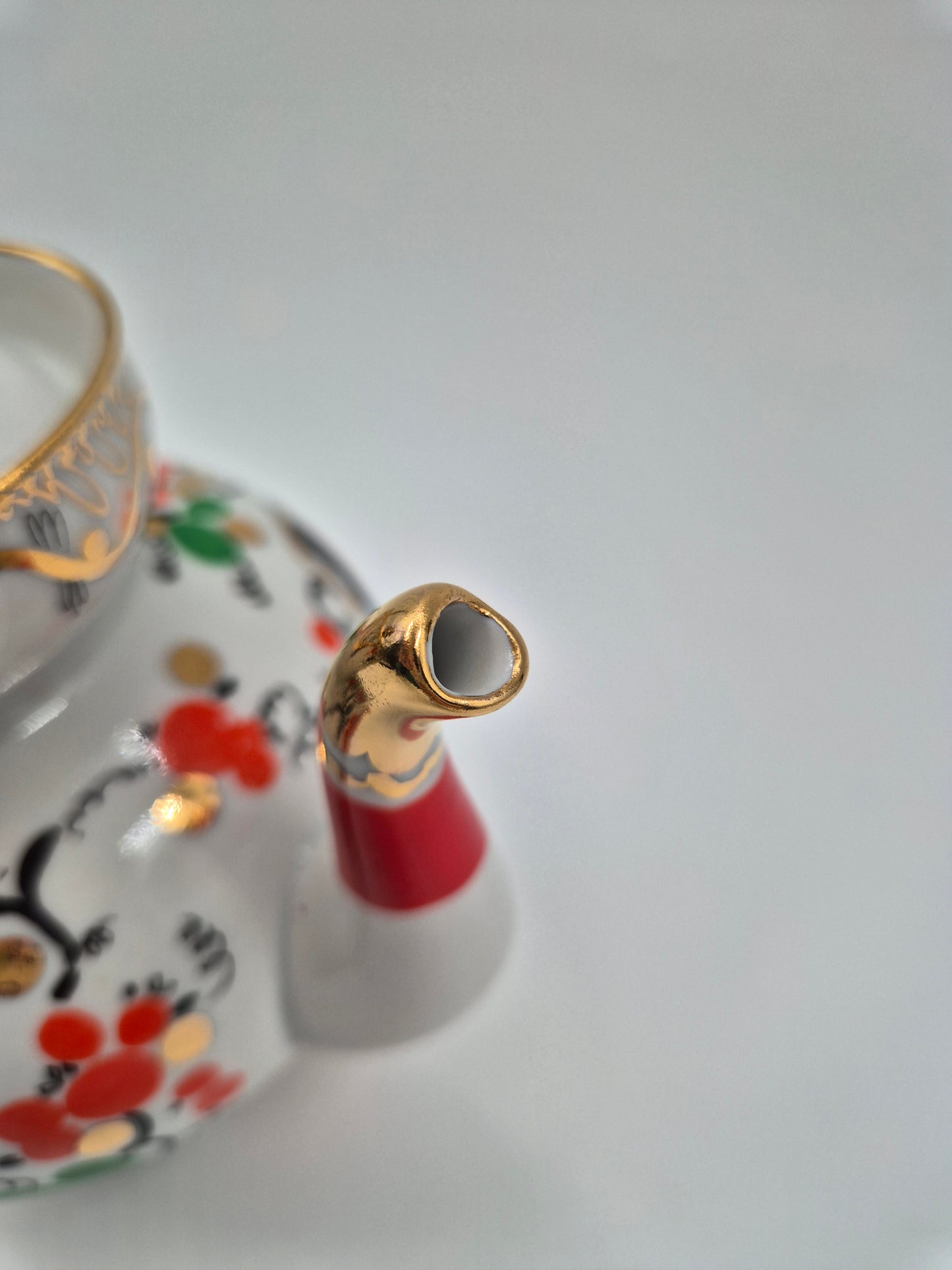 Vintage Lomonosov Teapot "Imperial Rooster"