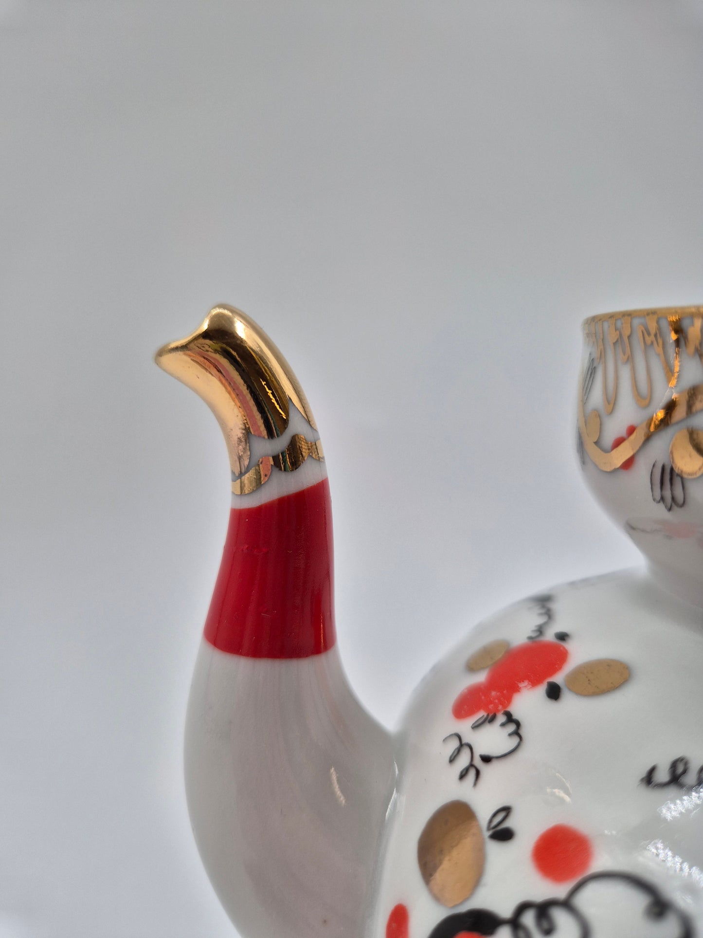 Vintage Lomonosov Teapot "Imperial Rooster"