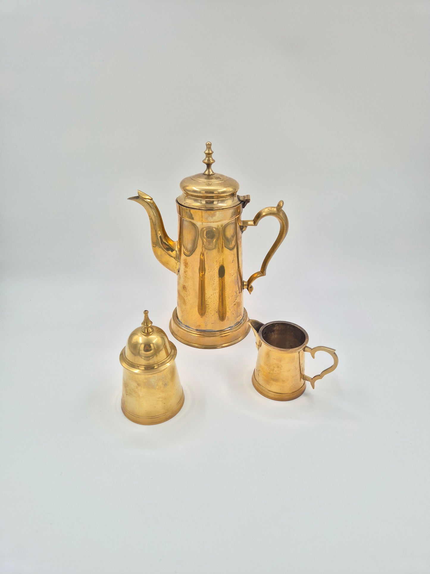 Vintage Brass Coffee Serving Set