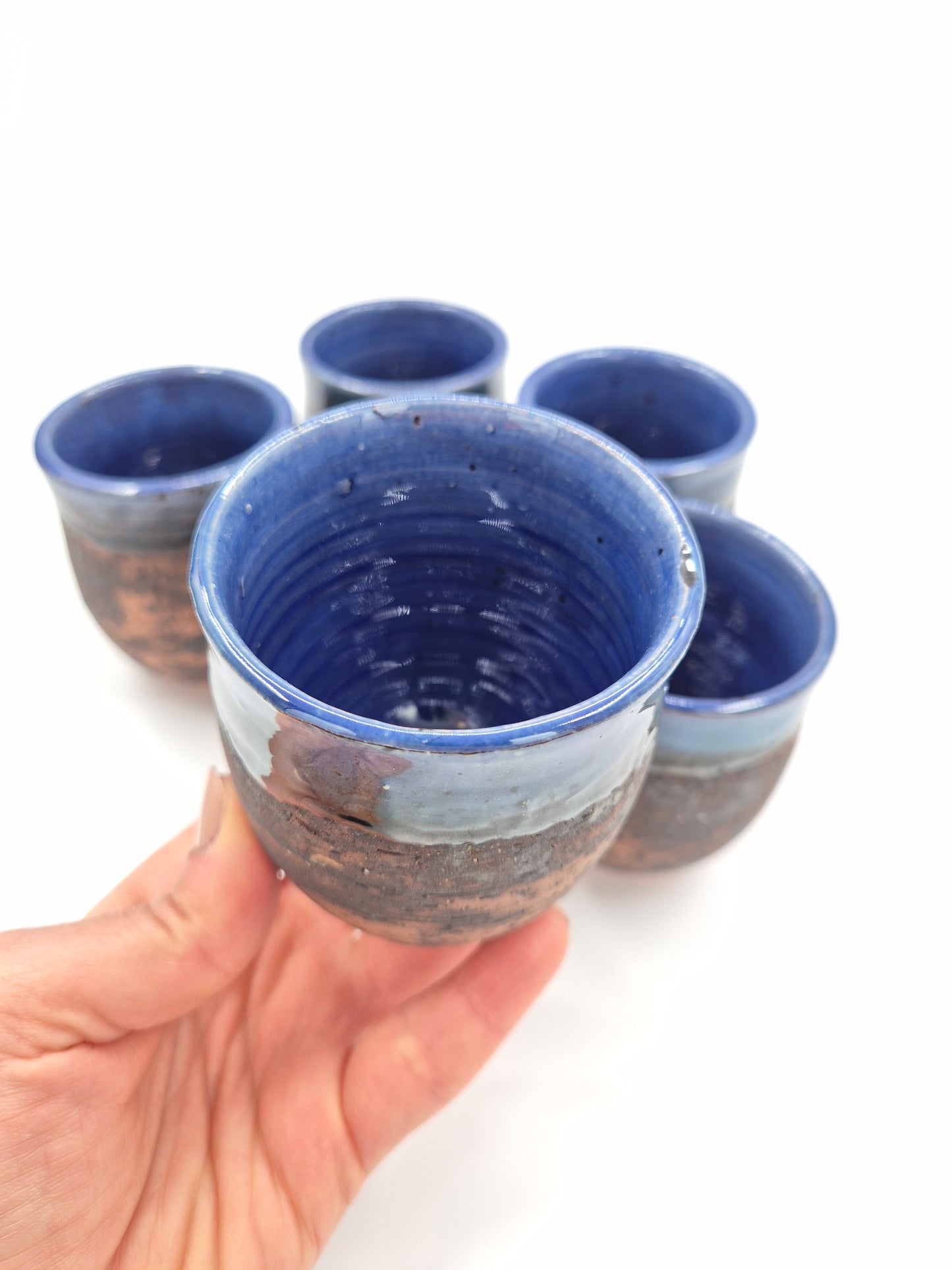 Szilasi Keramik Visby Pitcher Set – Rustic Blue Glaze
