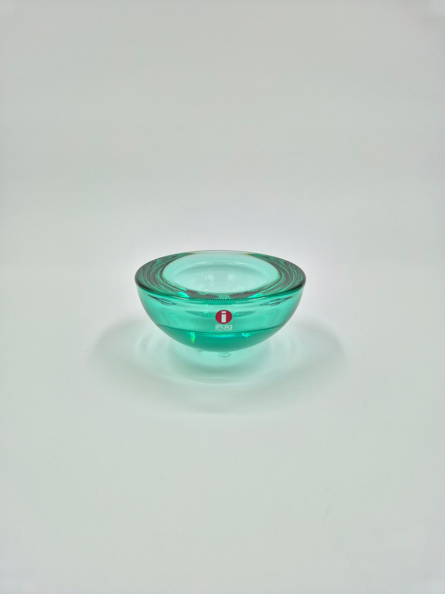 Set of 2 - Iittala Ballo Tealight Holders – Water Green Glass