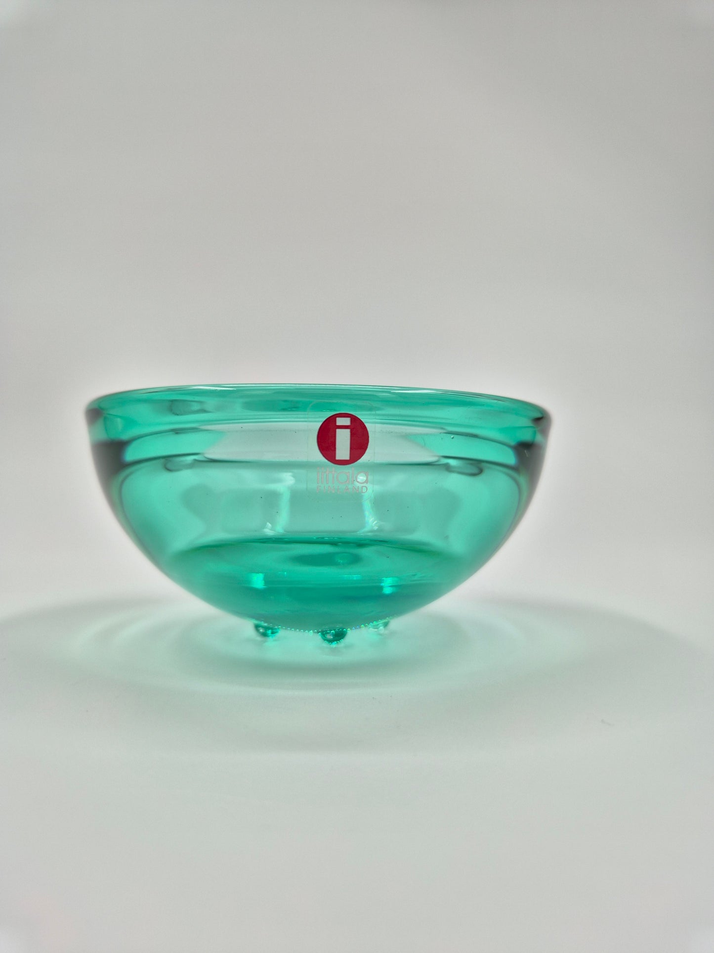 Set of 2 - Iittala Ballo Tealight Holders – Water Green Glass