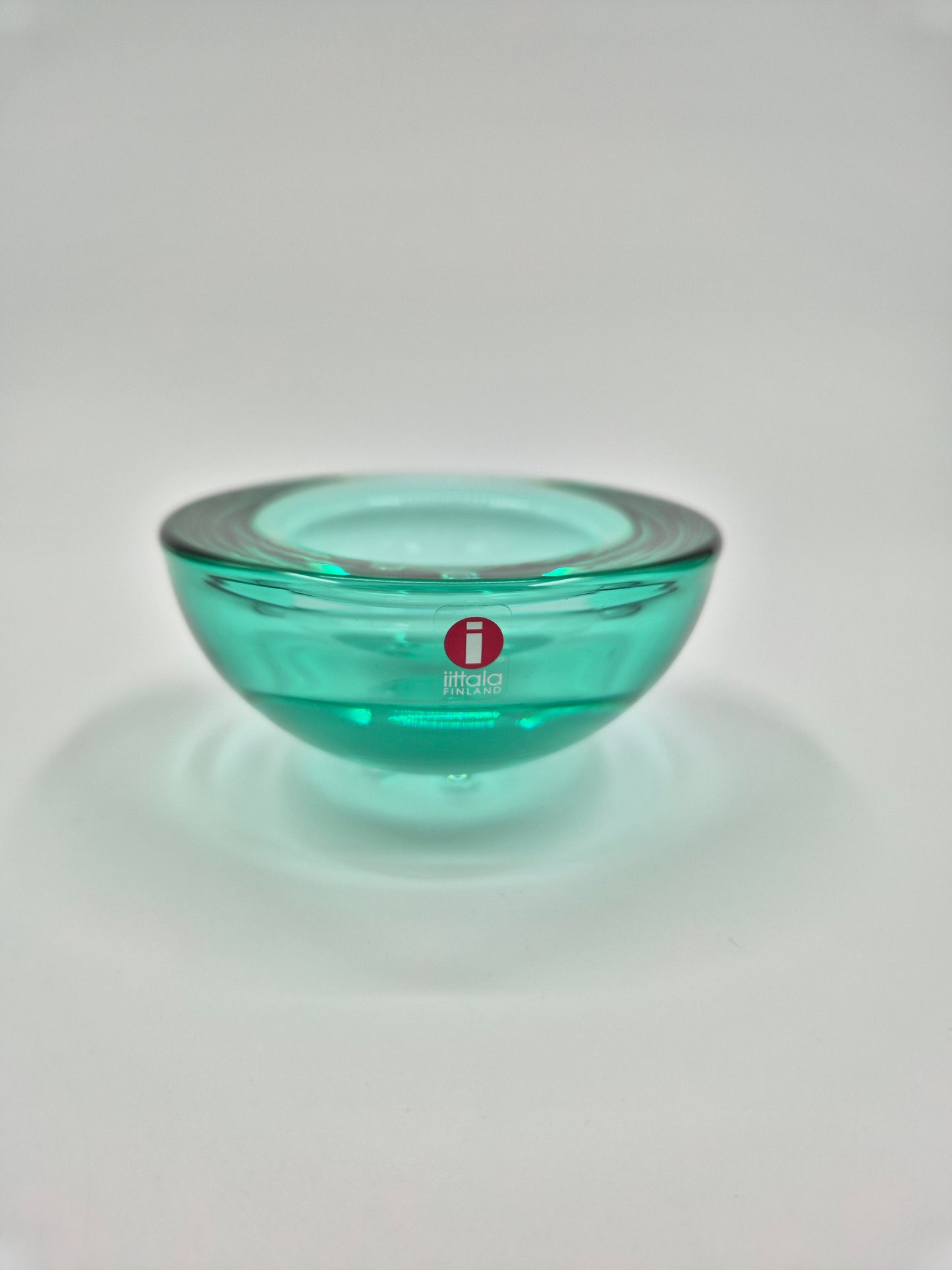 Set of 2 - Iittala Ballo Tealight Holders – Water Green Glass