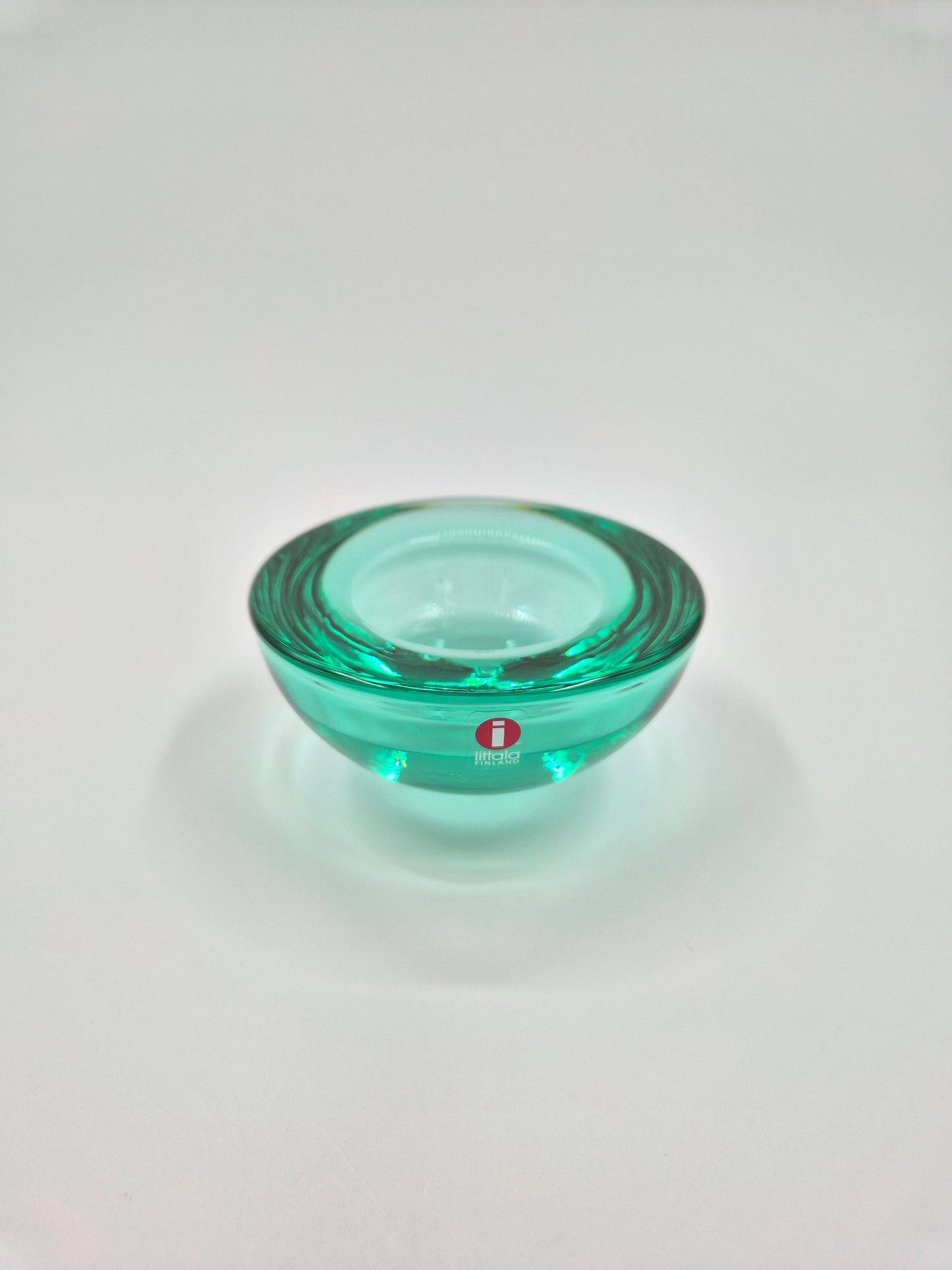 Set of 2 - Iittala Ballo Tealight Holders – Water Green Glass