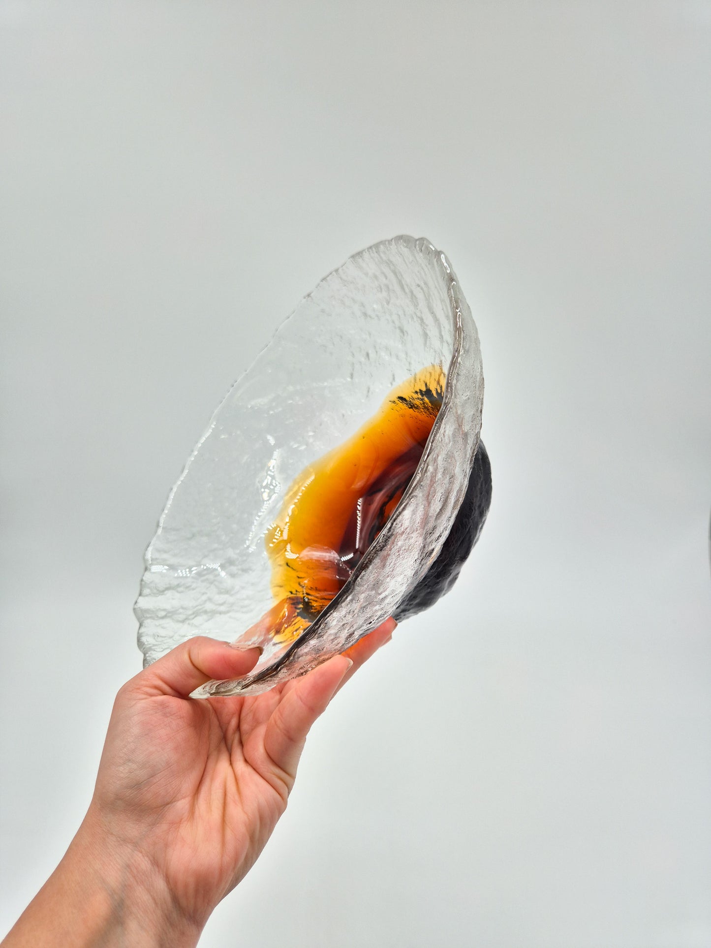 Humppila Kivi-set Bowl – Pertti Santalahti – Vintage Finnish Art Glass