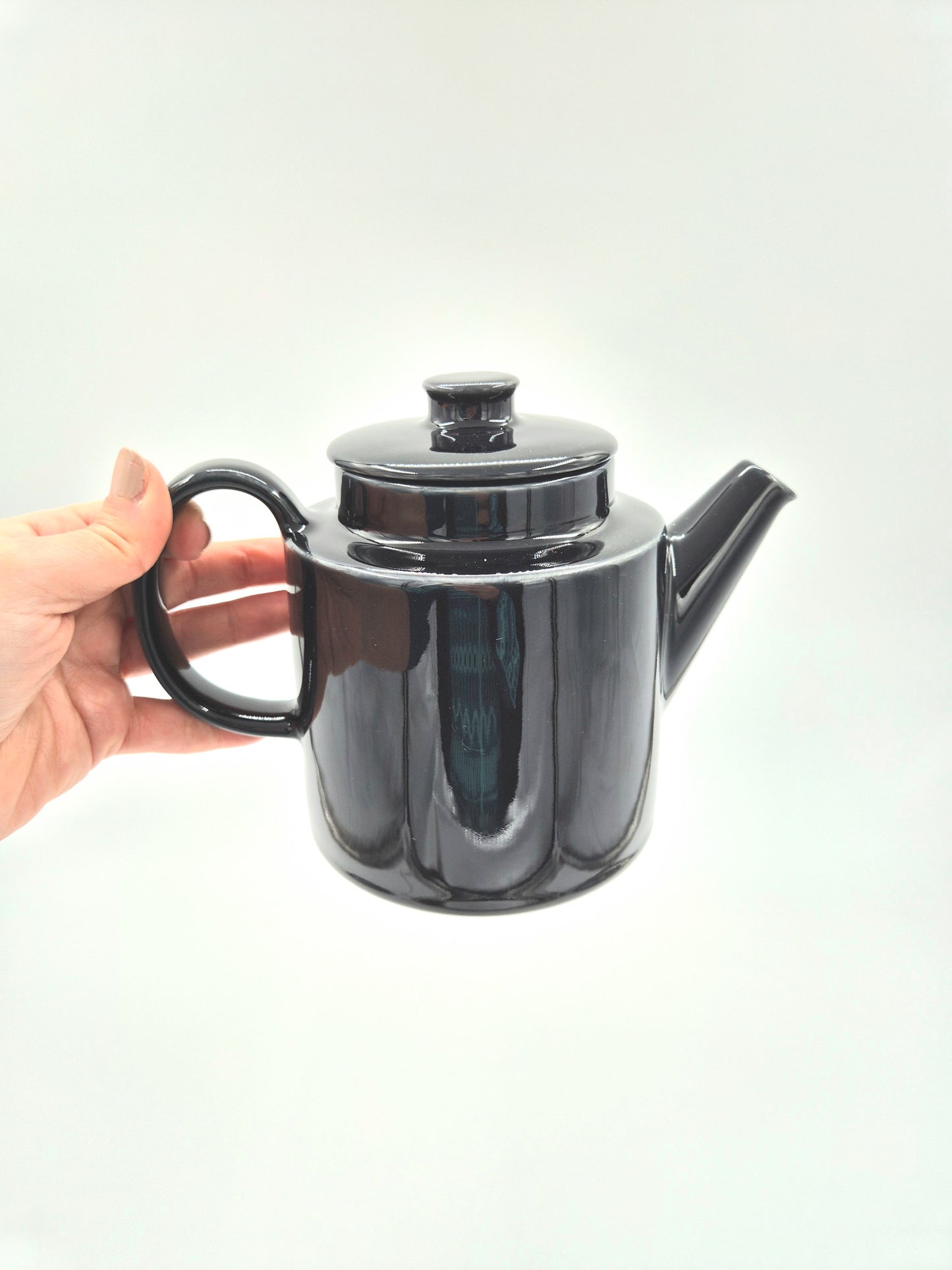 Arabia Kilta Black Pitcher – Kaj Franck – Vintage Finnish Modernist Ceramic