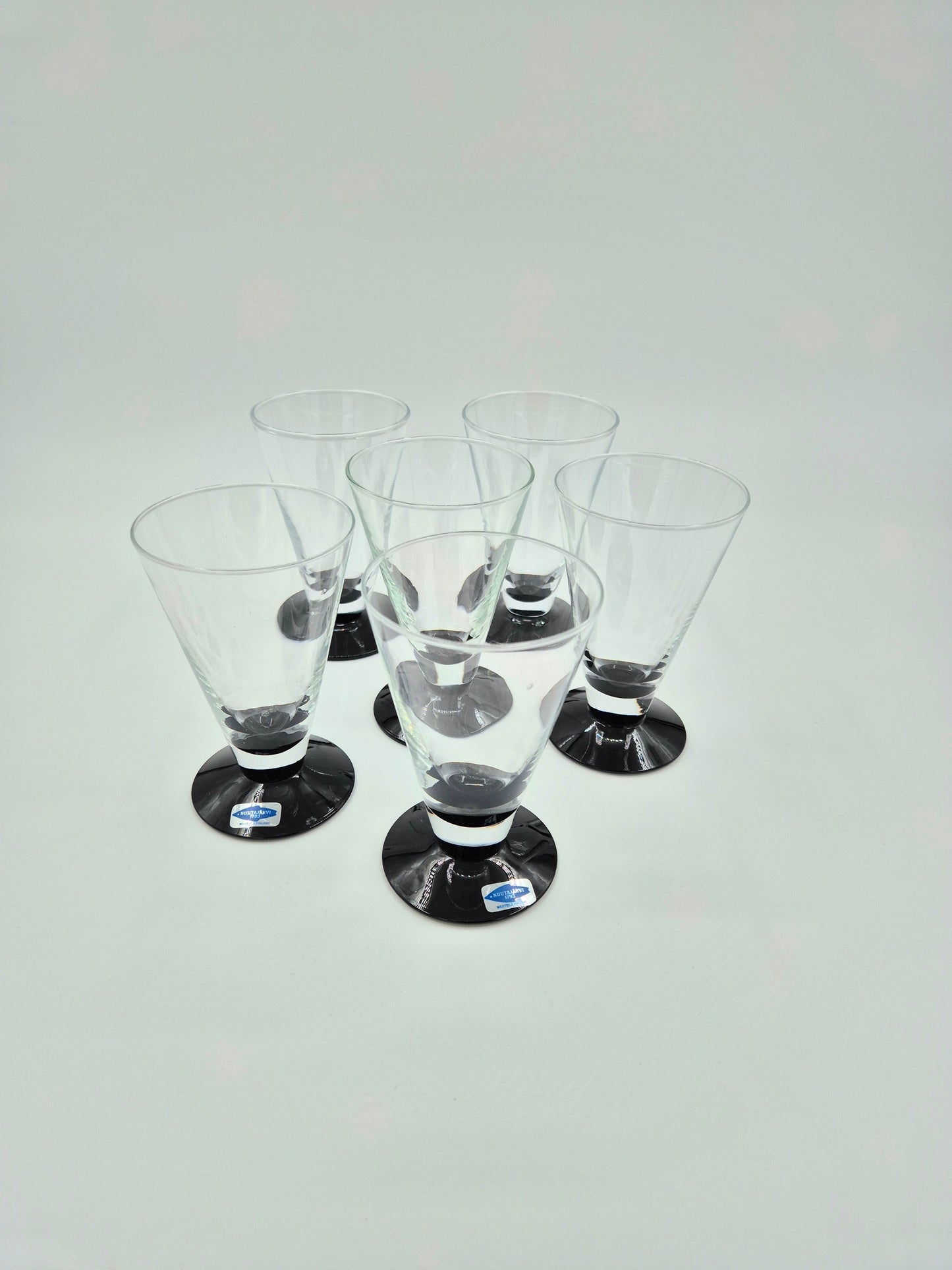 Set of 6 Nuutajärvi Kippan Glasses by Markku Salo