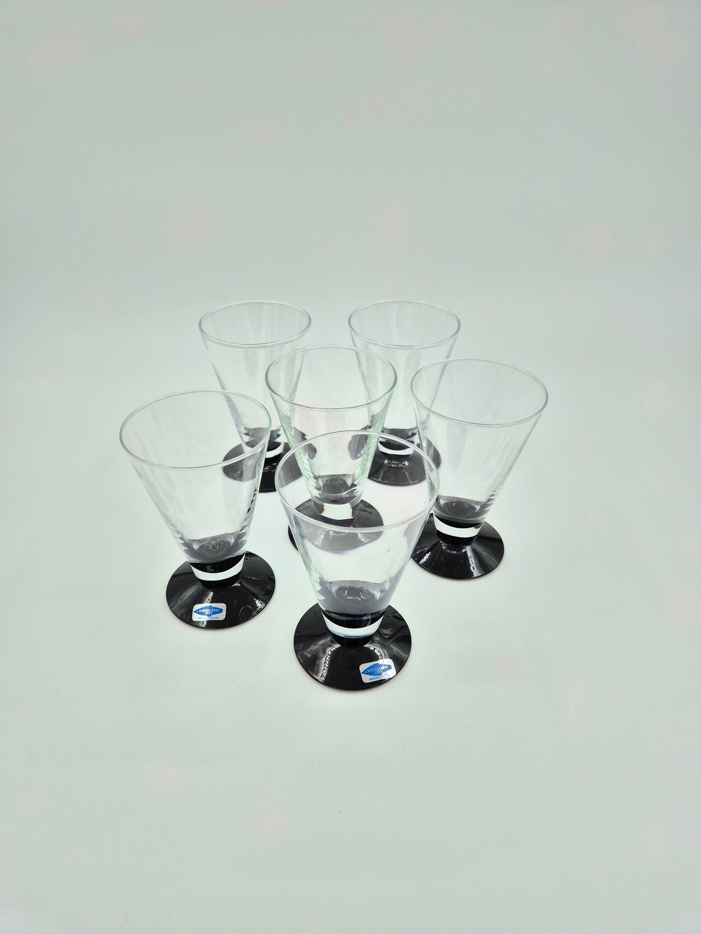 Set of 6 Nuutajärvi Kippan Glasses by Markku Salo
