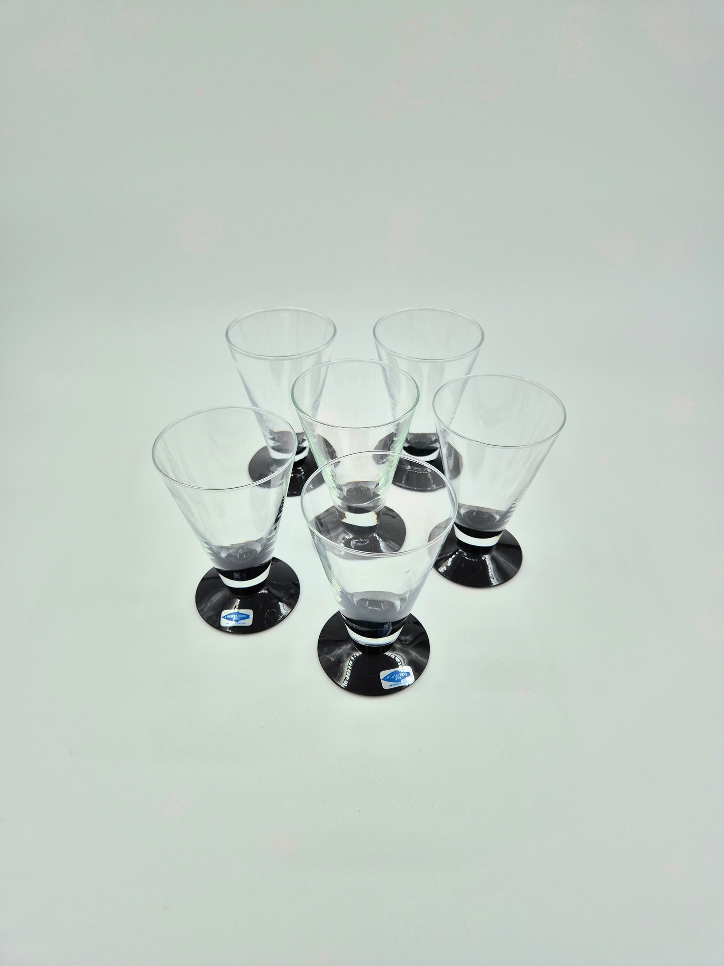 Set of 6 Nuutajärvi Kippan Glasses by Markku Salo