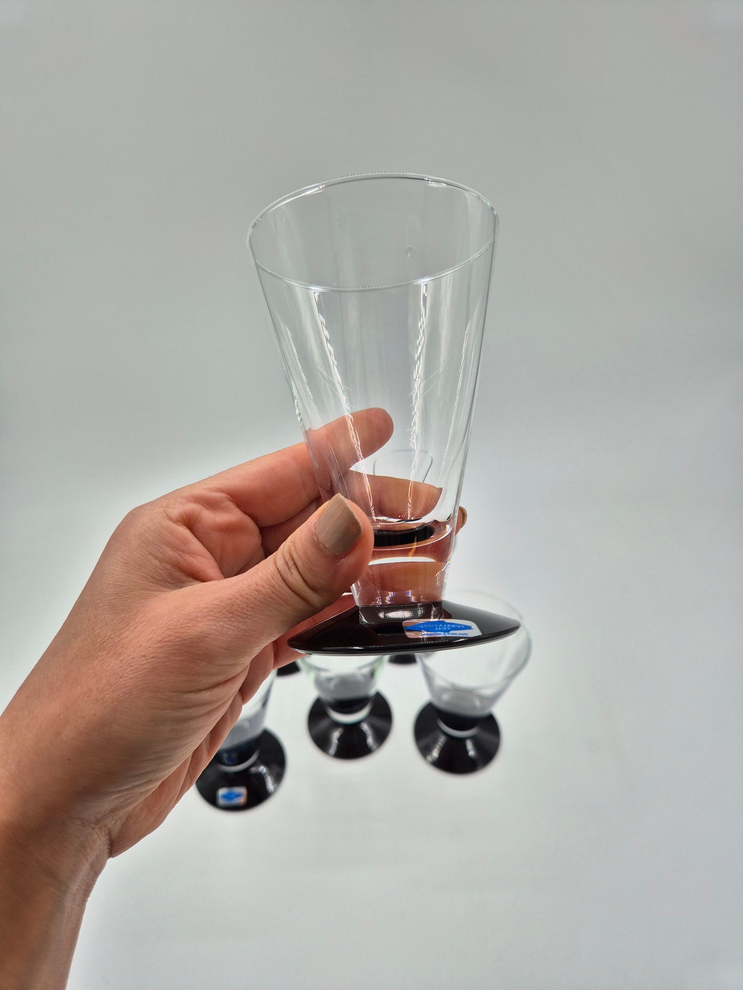 Set of 6 Nuutajärvi Kippan Glasses by Markku Salo