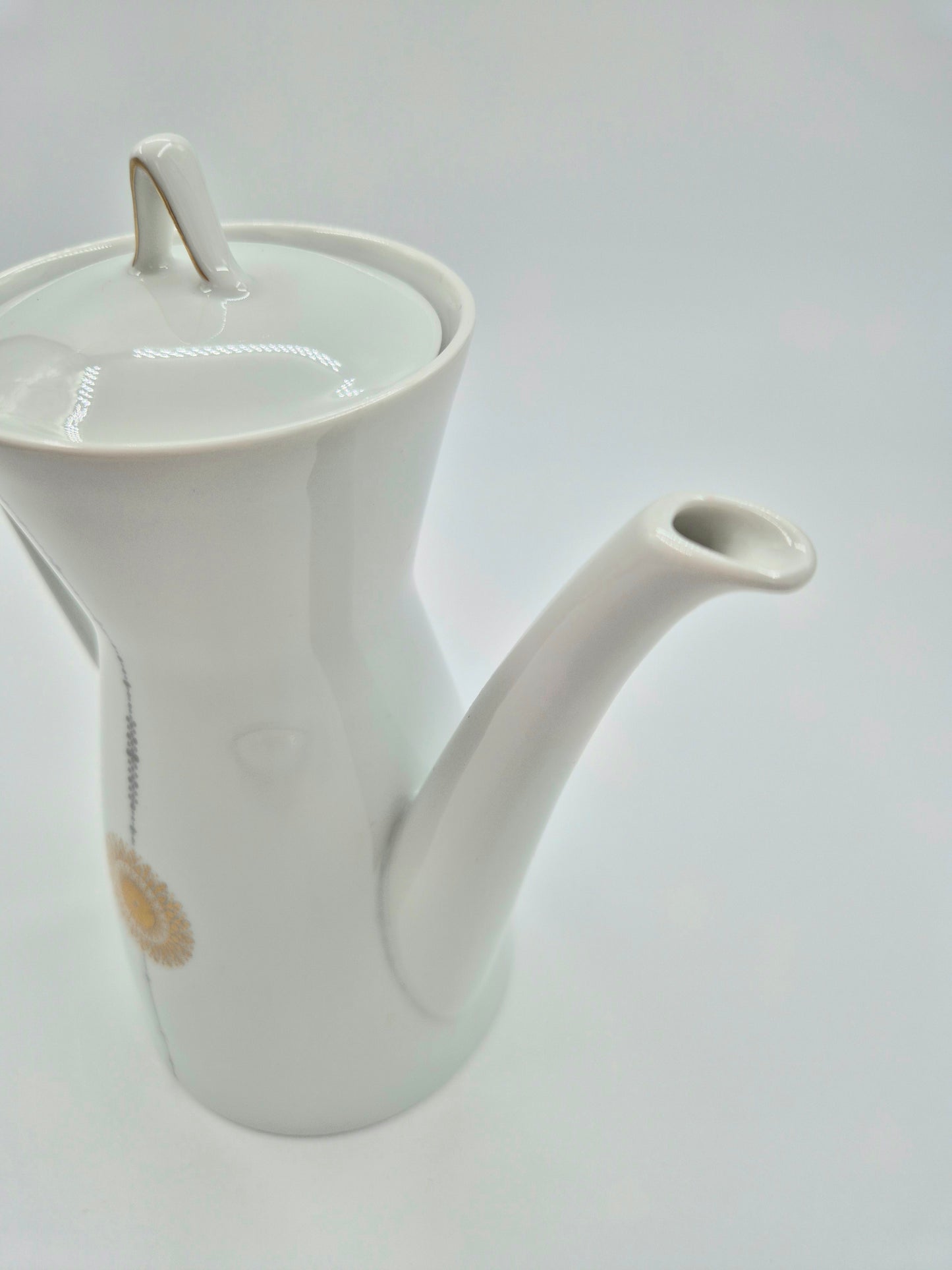 Vintage Rosenthal Coffee Pot with Lid – Midnight Sun by Tapio Wirkkala