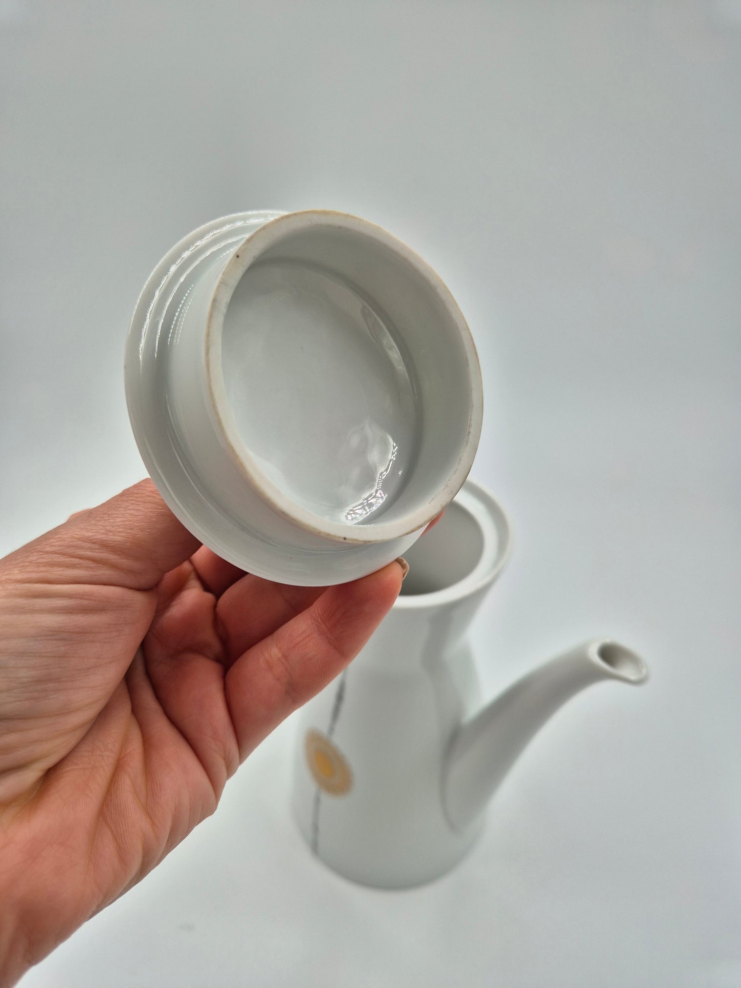 Vintage Rosenthal Coffee Pot with Lid – Midnight Sun by Tapio Wirkkala